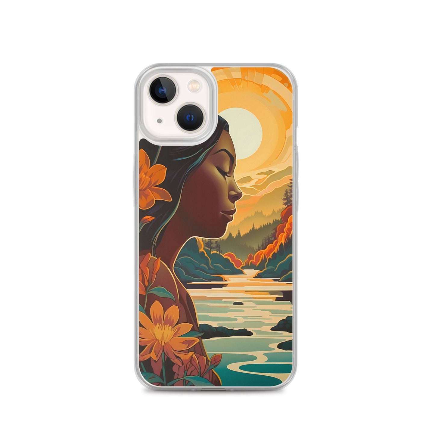 iPhone Case - Woman in Golden Landscape