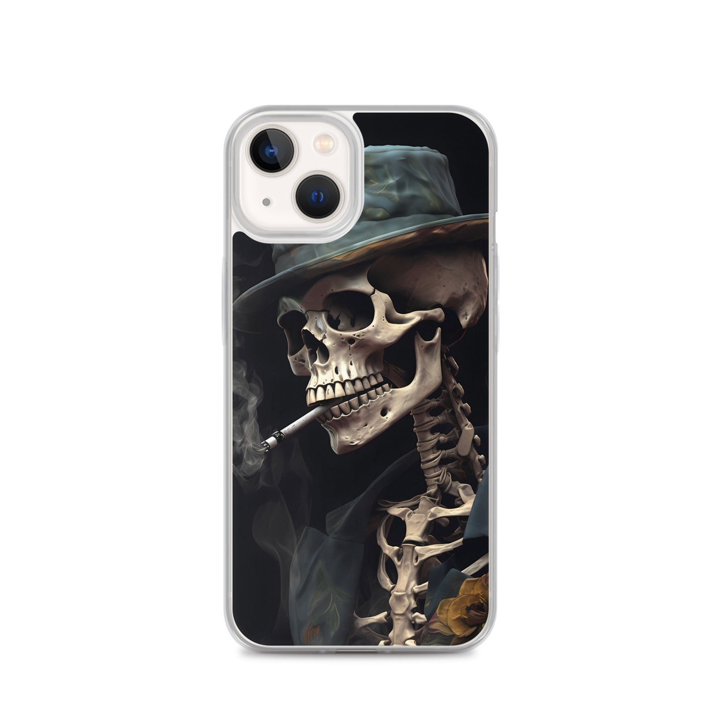 iPhone Case - Gentleman Smoking Skeleton