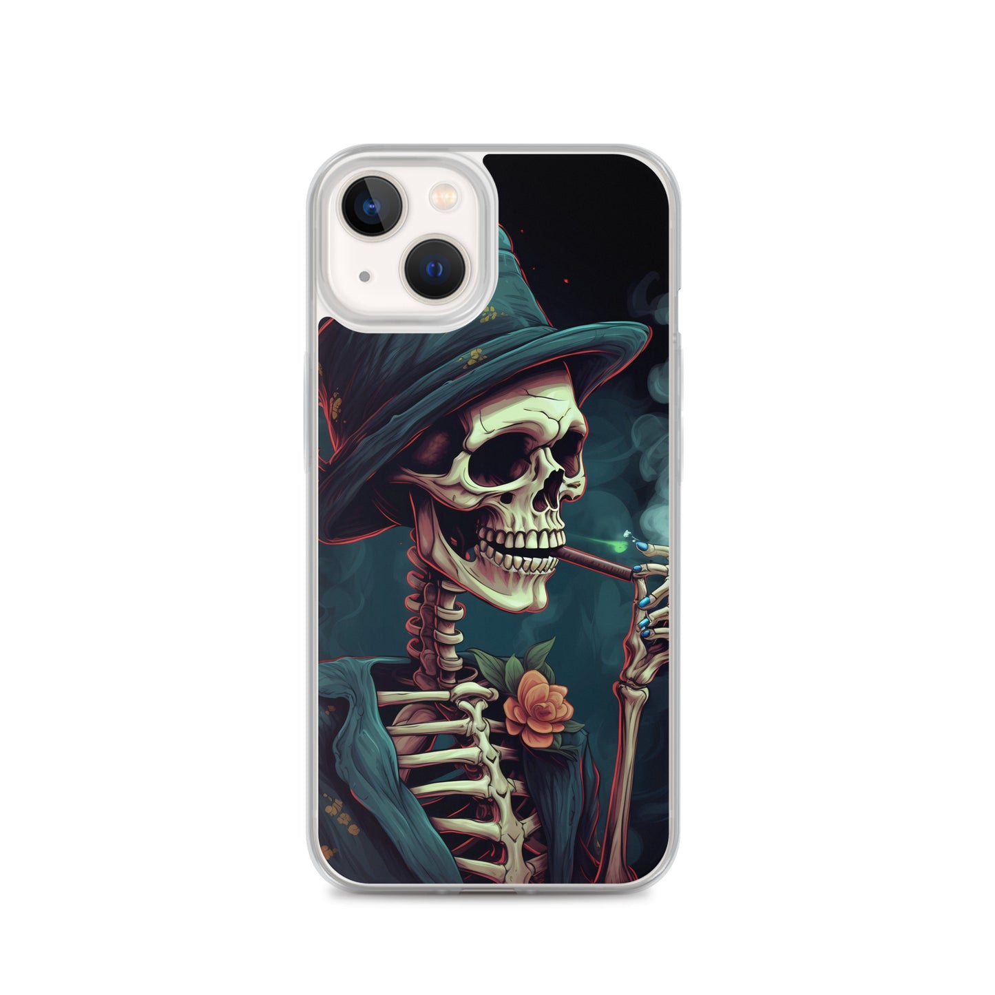 iPhone Case - Cryptidcore Skeleton Smoker
