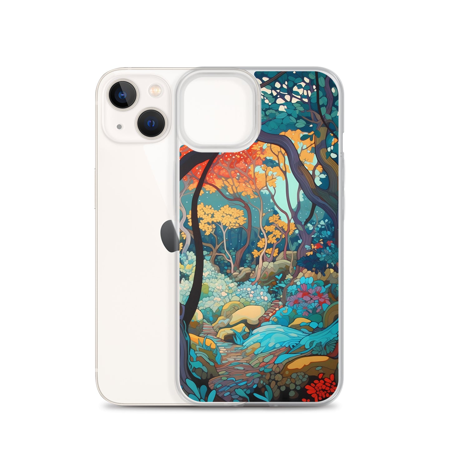 iPhone Case - Colorful Tree Landscape