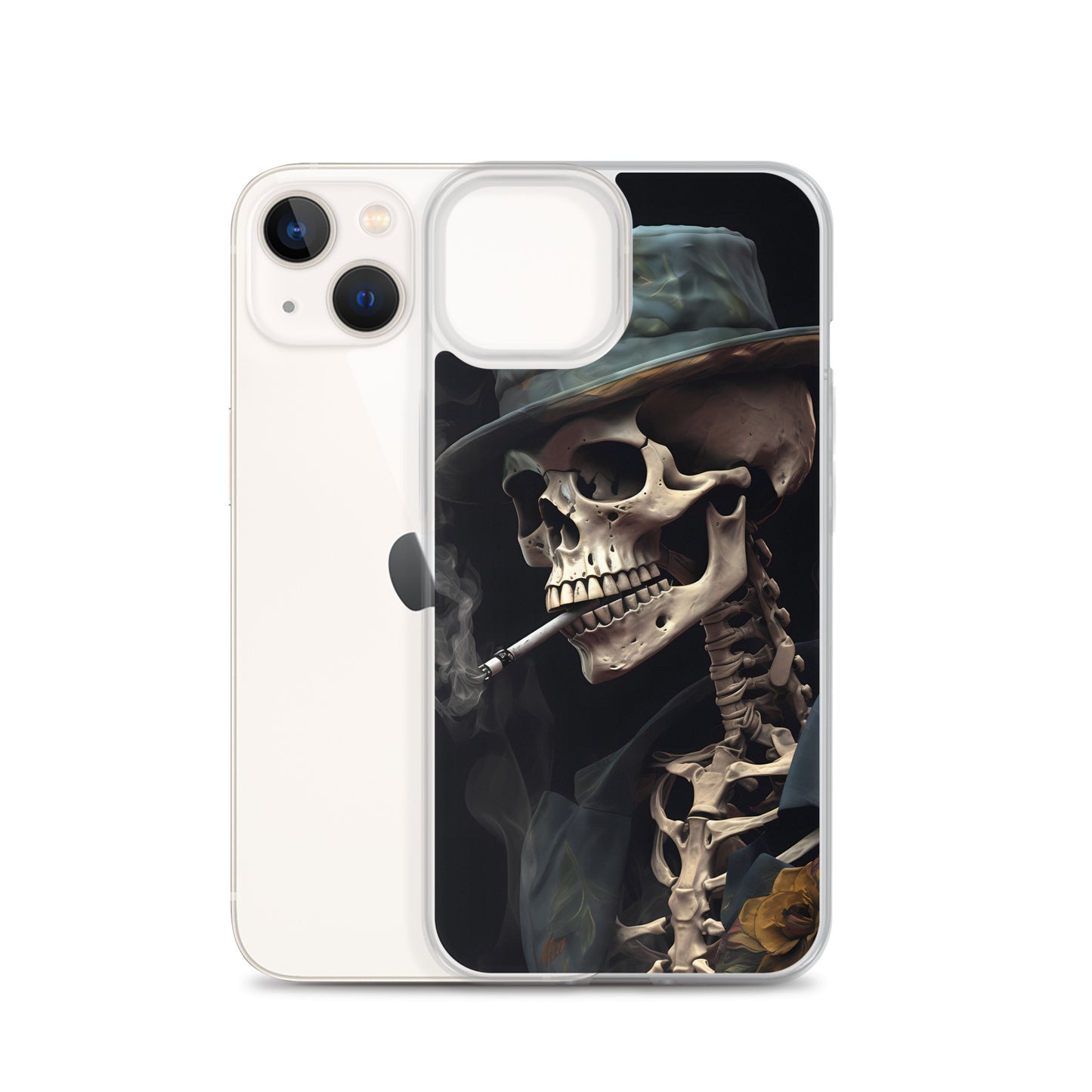 iPhone Case - Gentleman Smoking Skeleton