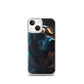 iPhone Case - Black Lab in Cyber City