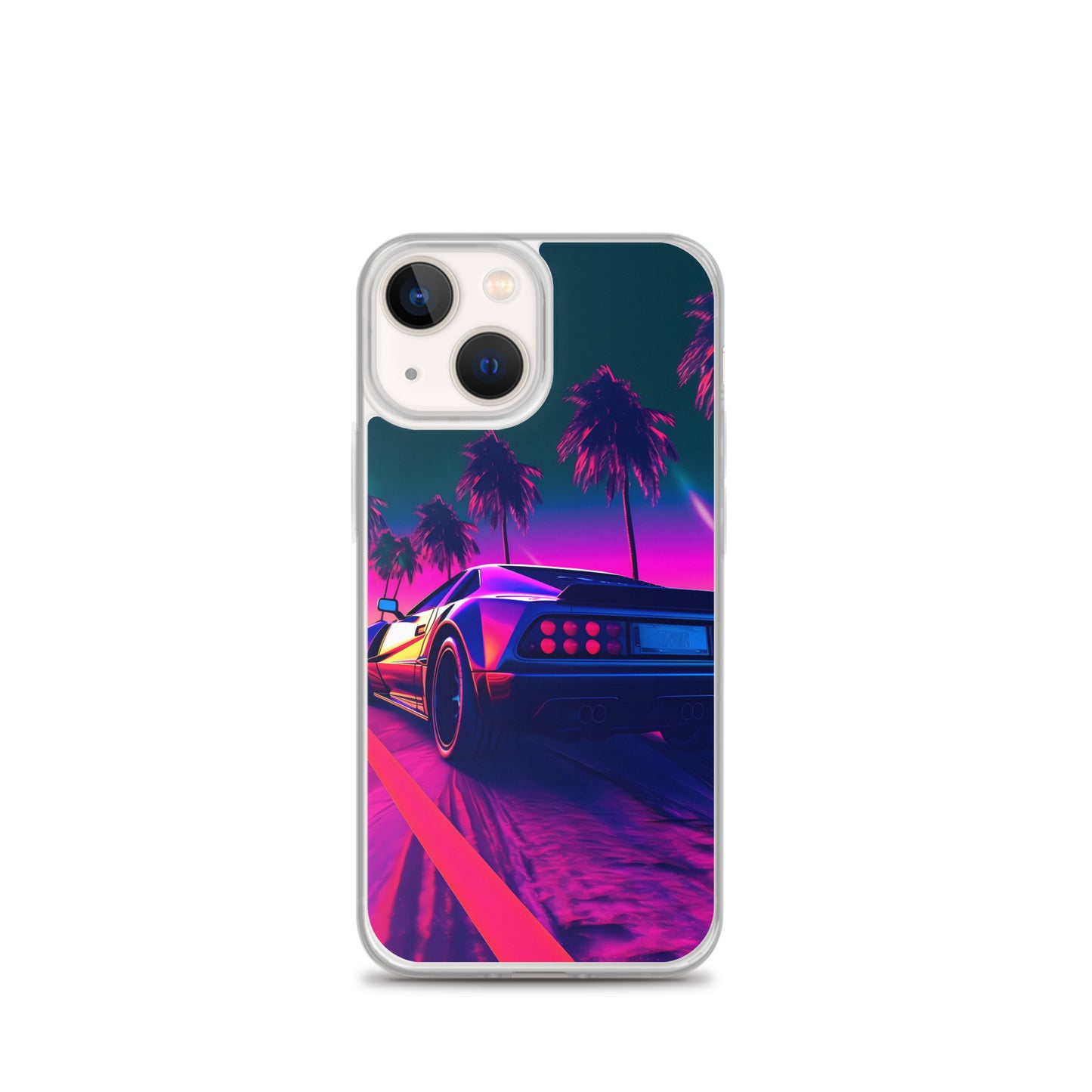 iPhone Case - Retrowave Neon Car