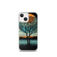 iPhone Case - Moon & Tree Stained Glass