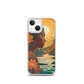 iPhone Case - Woman in Golden Landscape