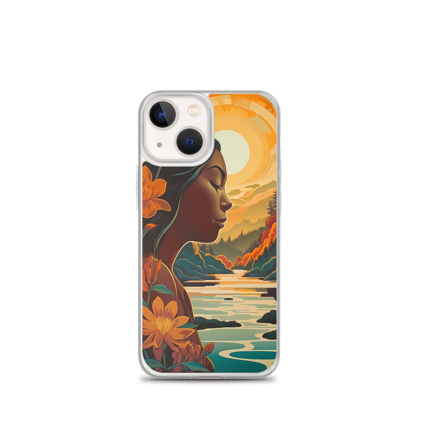 iPhone Case - Woman in Golden Landscape