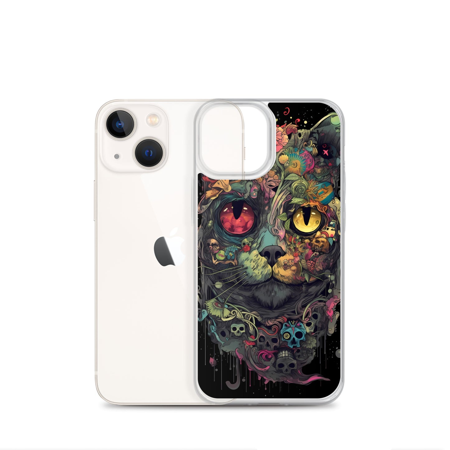 iPhone Case - Skullcat Psychedelia