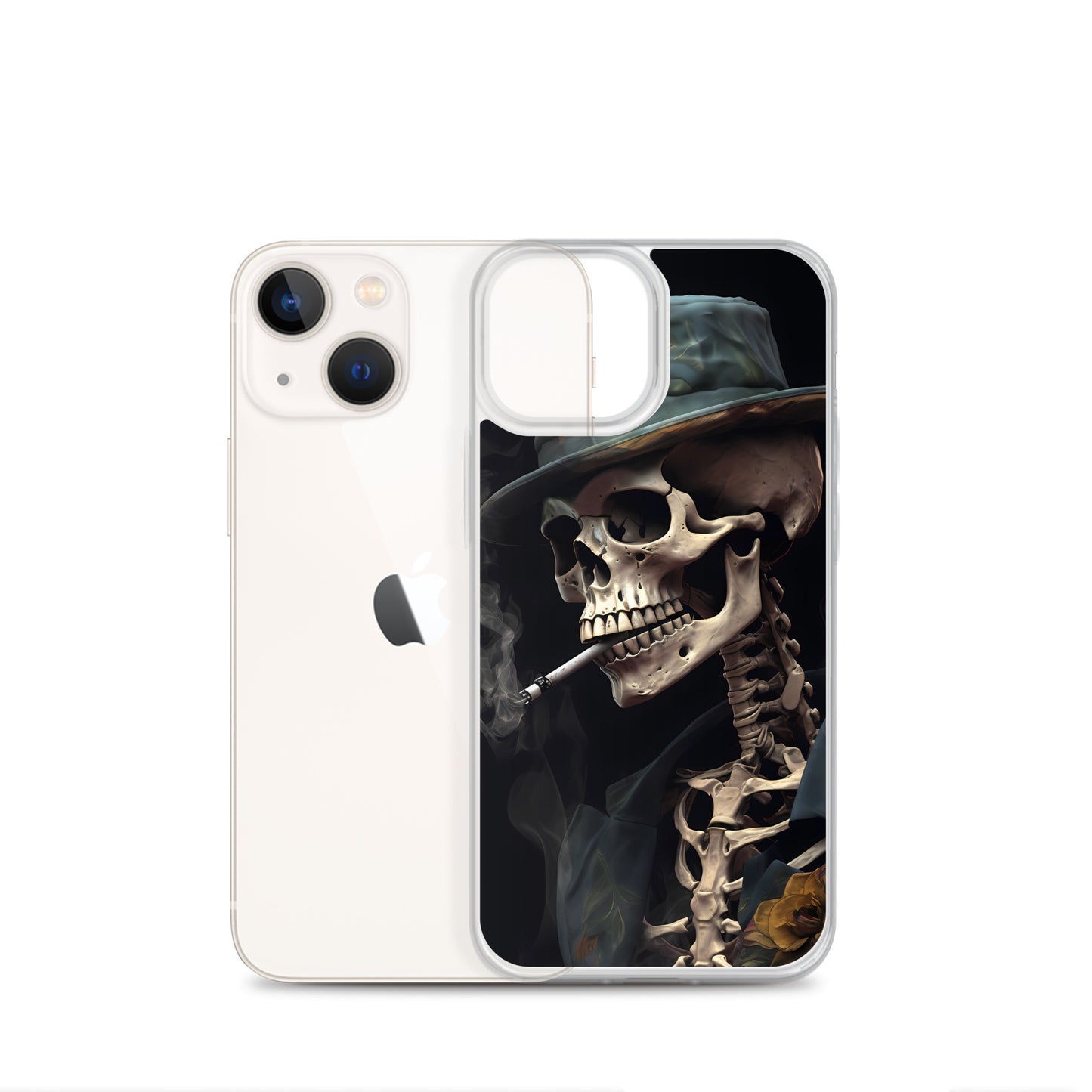 iPhone Case - Gentleman Smoking Skeleton