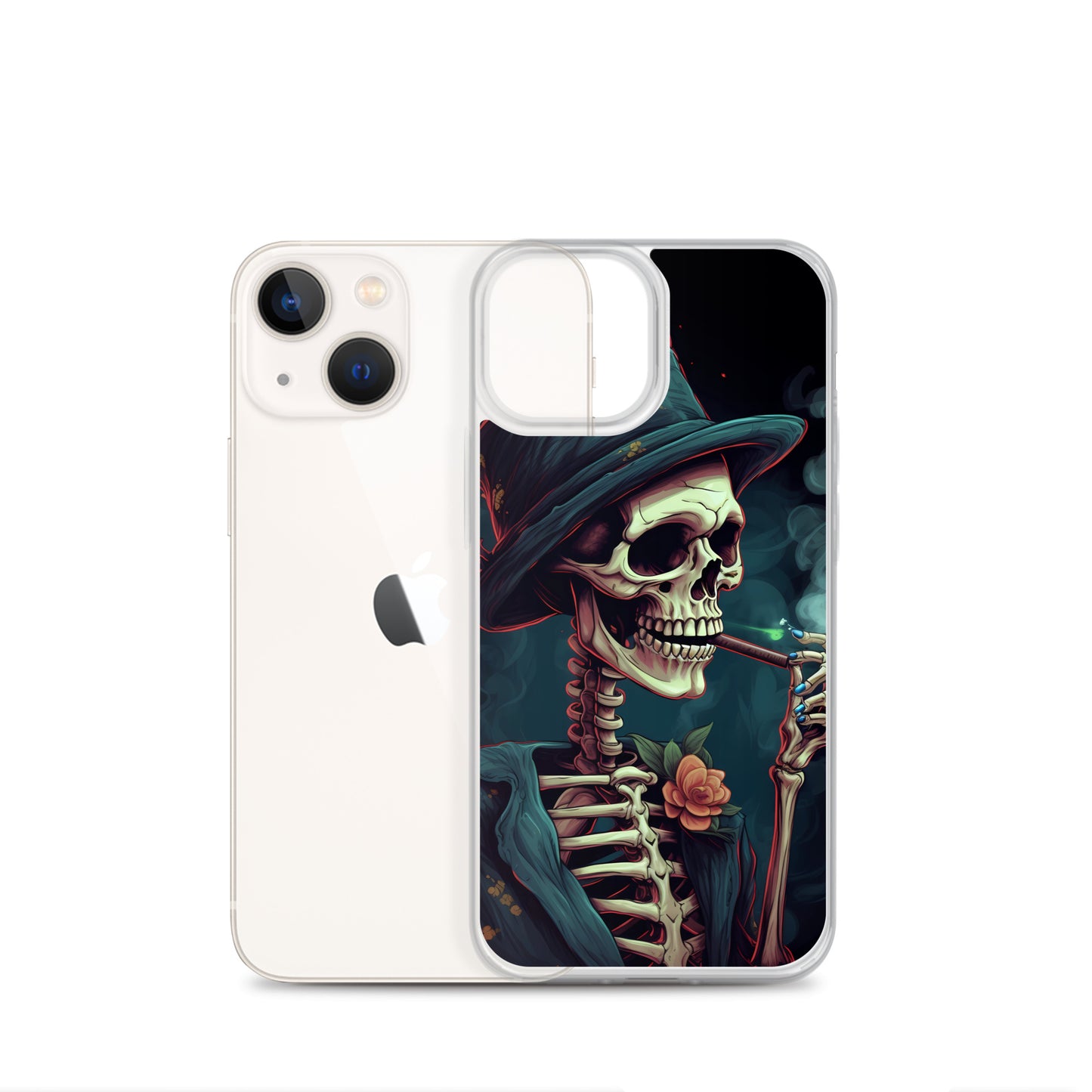 iPhone Case - Cryptidcore Skeleton Smoker