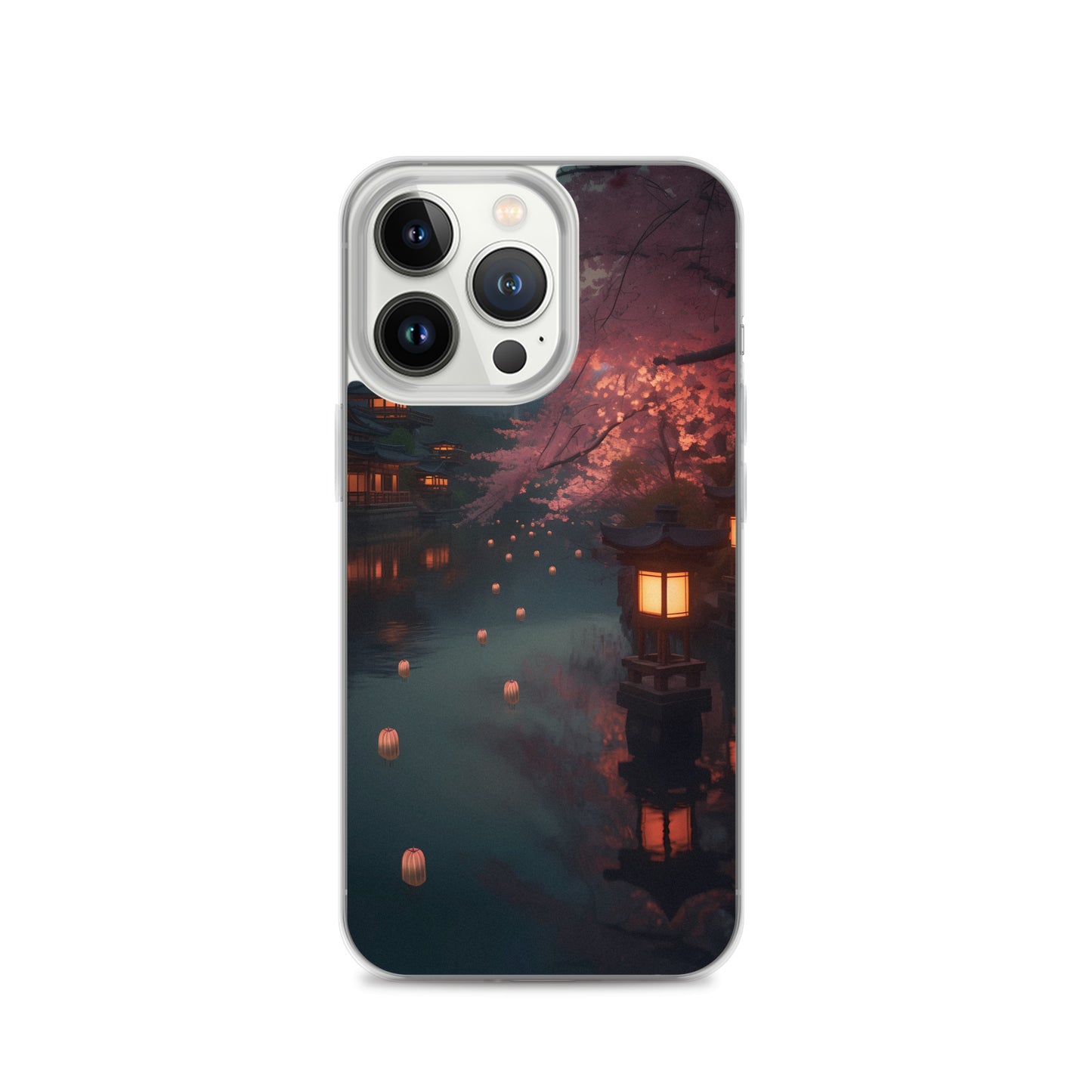 iPhone Case - Cherry Blossoms and Lanterns