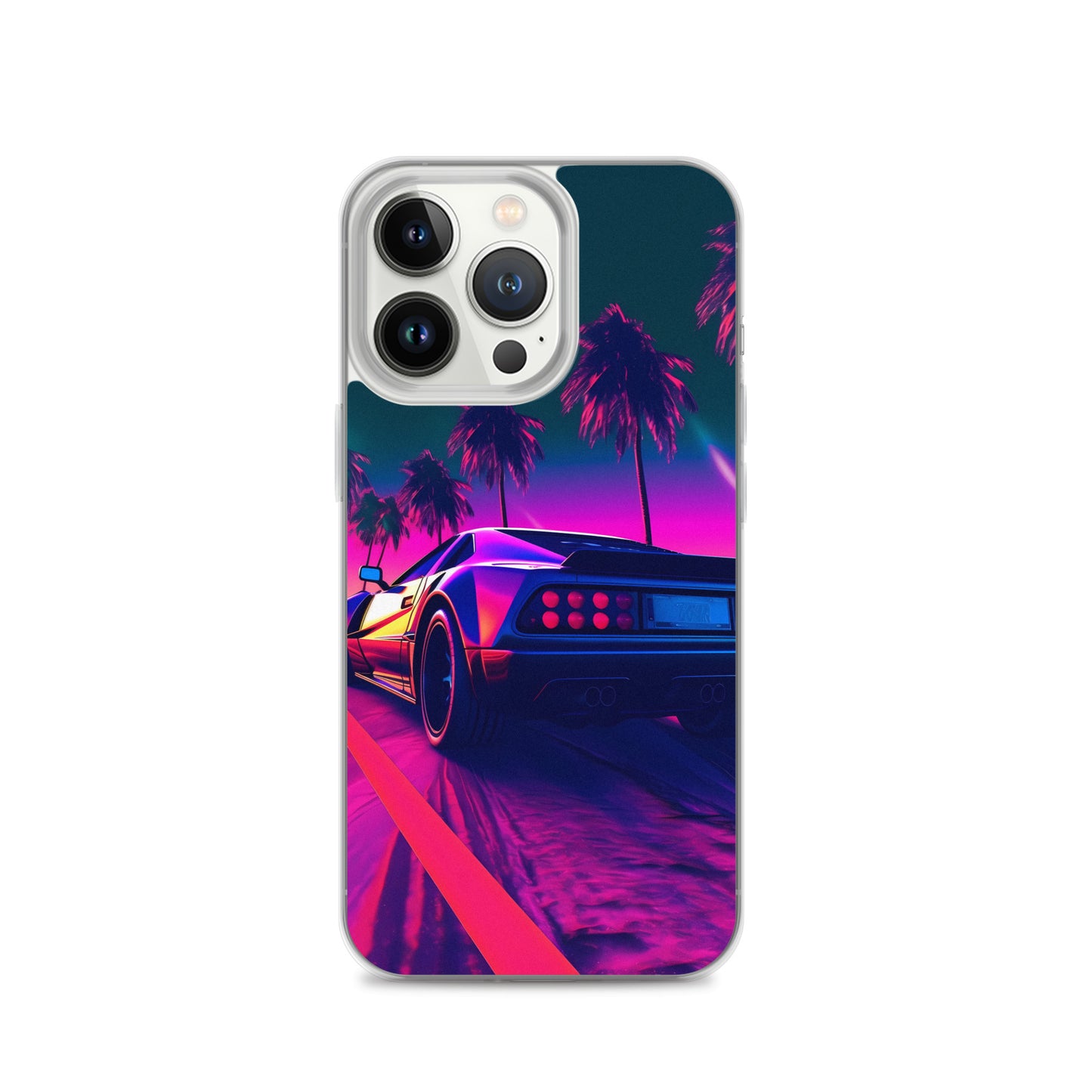 iPhone Case - Retrowave Neon Car