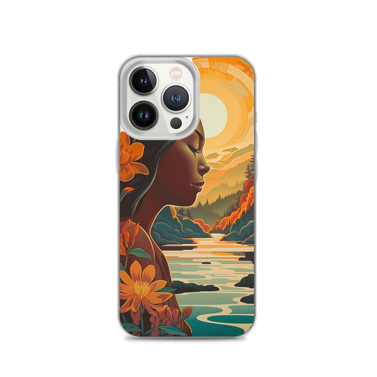 iPhone Case - Woman in Golden Landscape