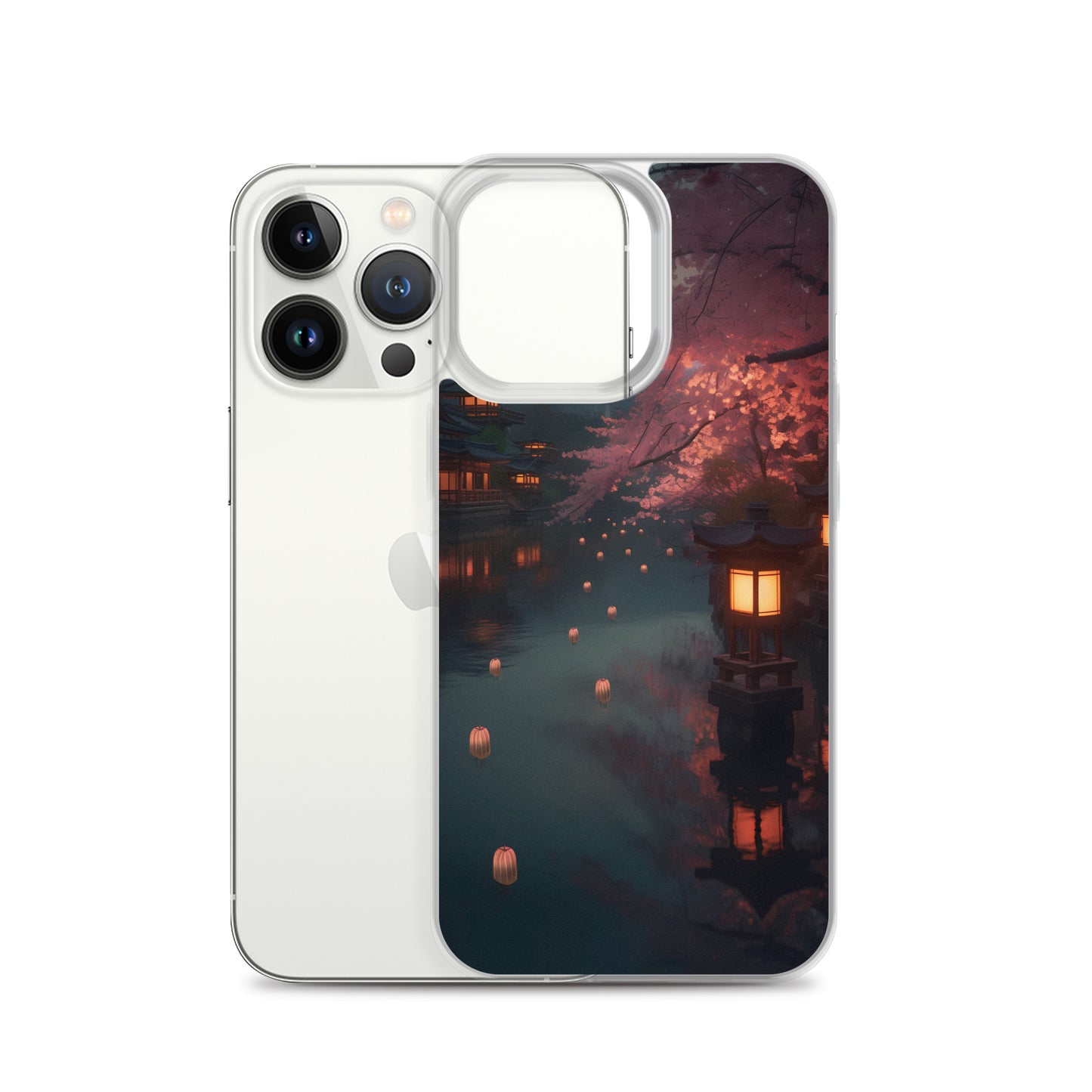 iPhone Case - Cherry Blossoms and Lanterns
