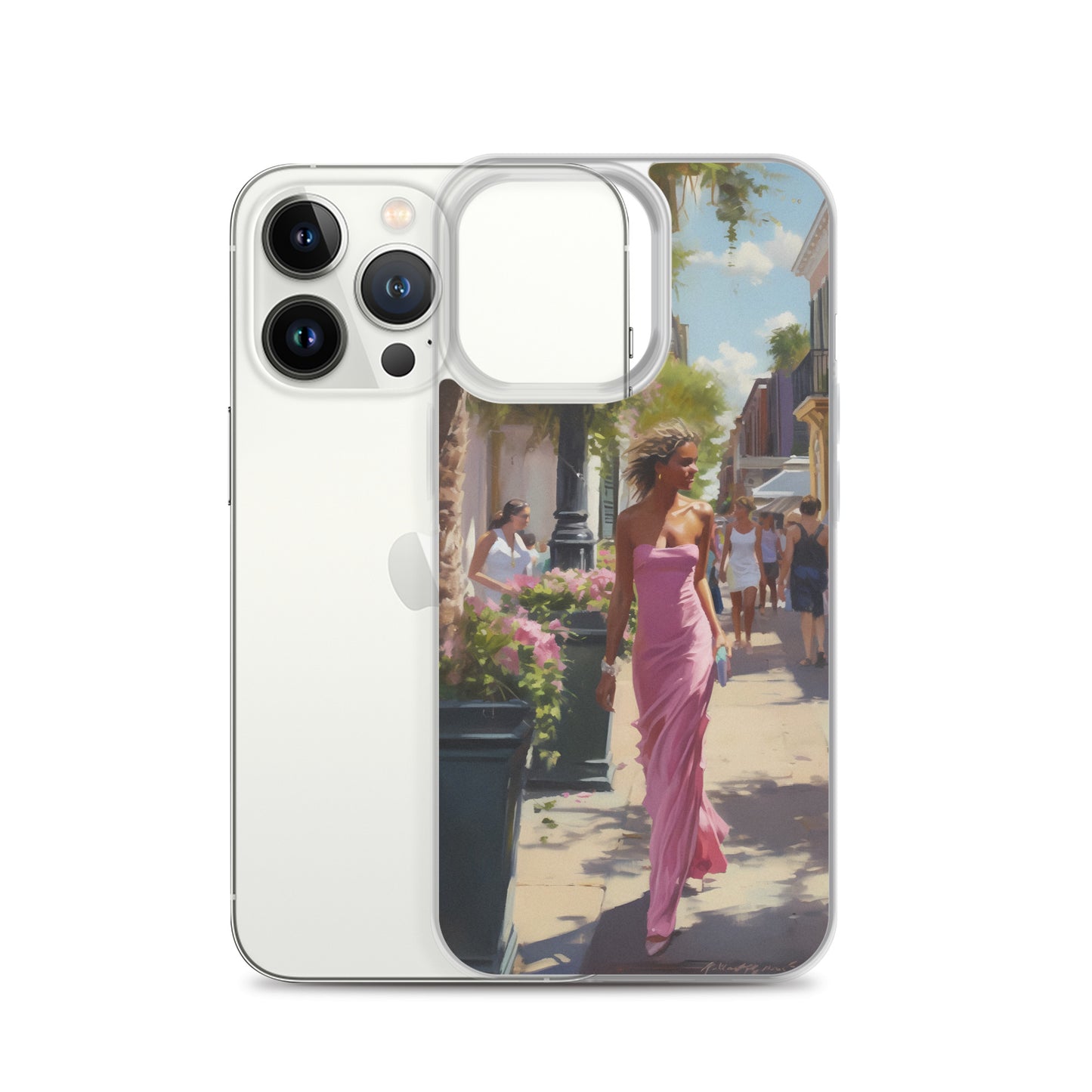 iPhone Case - Pink Lady in the City