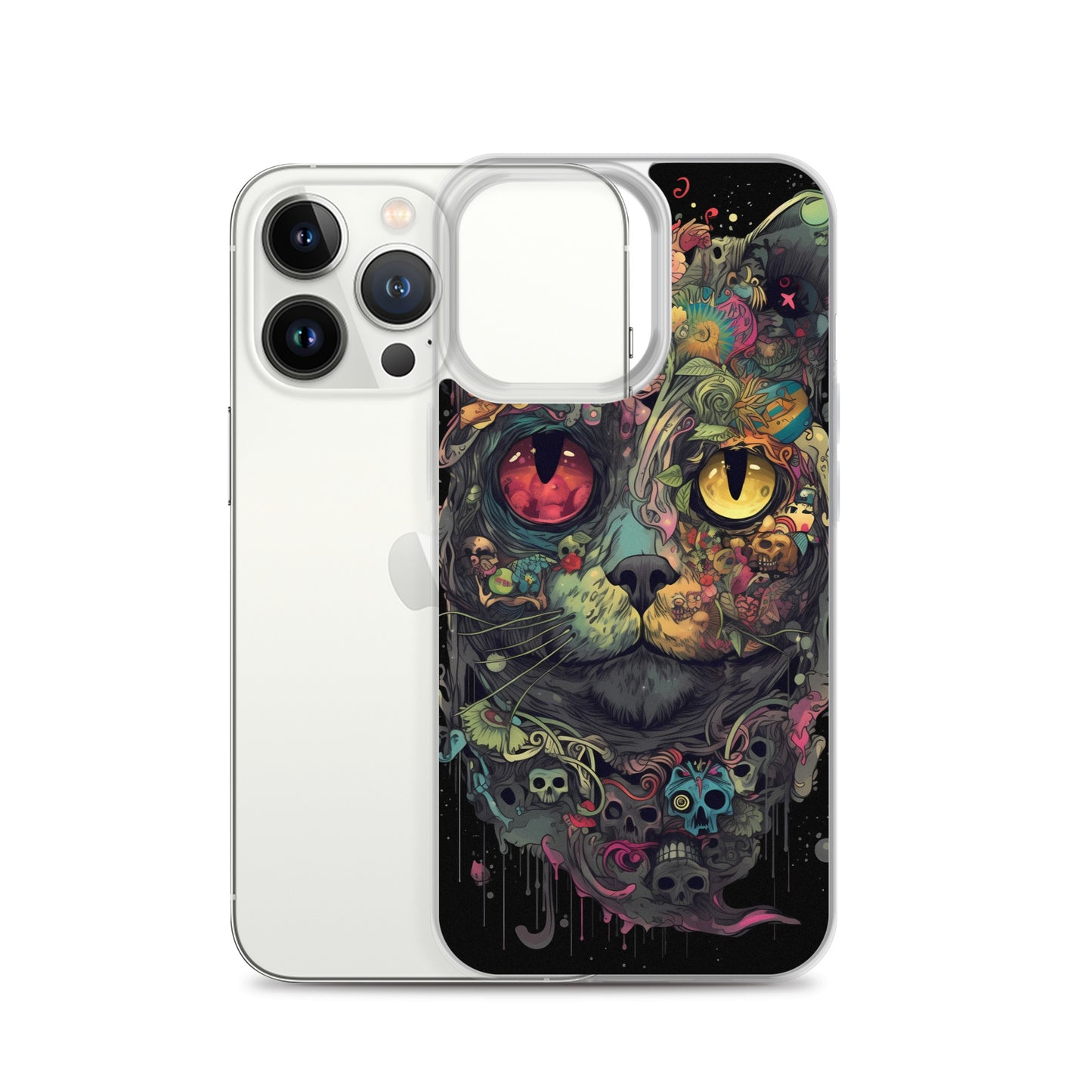 iPhone Case - Skullcat Psychedelia