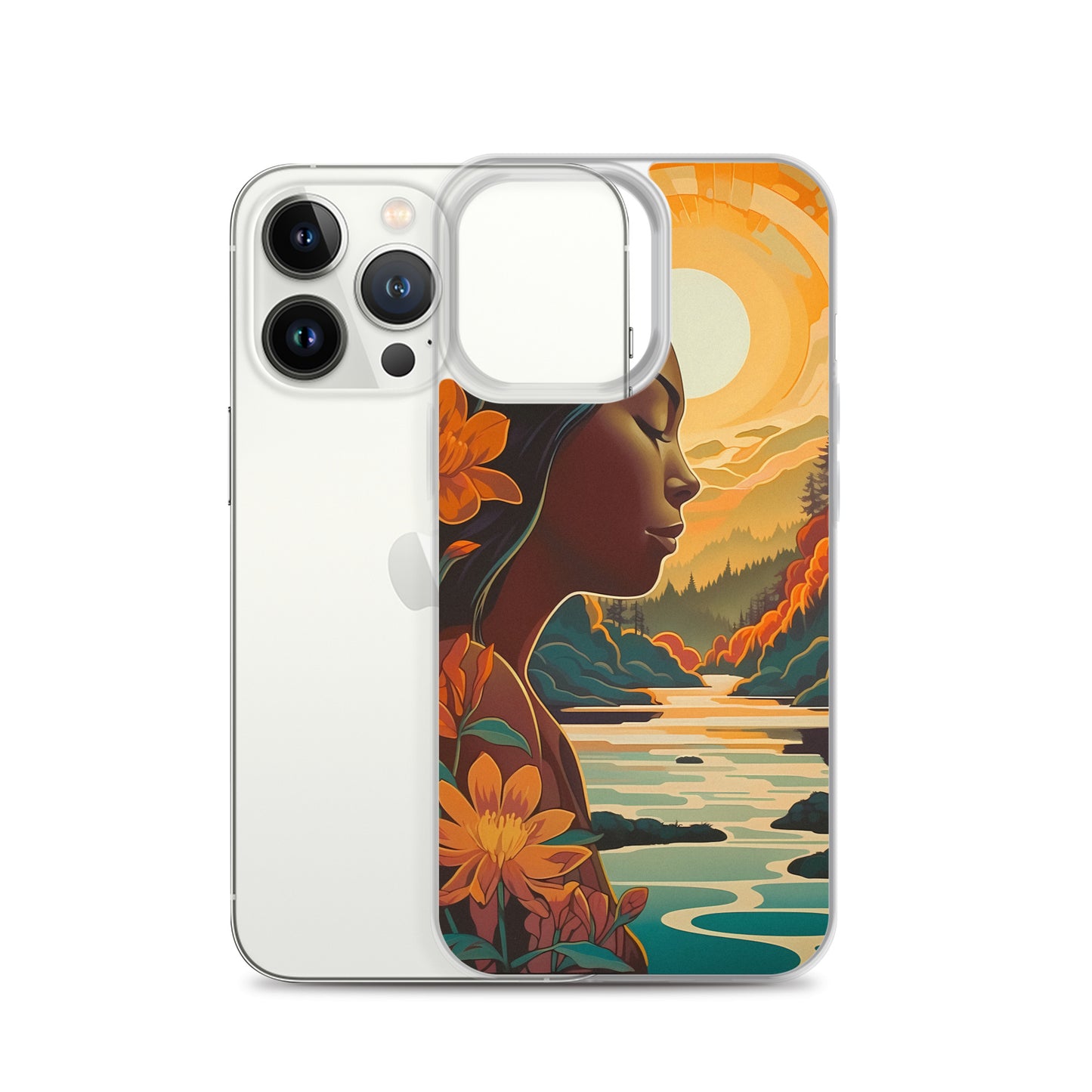 iPhone Case - Woman in Golden Landscape