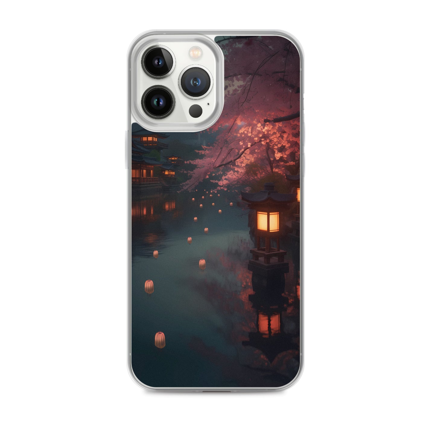 iPhone Case - Cherry Blossoms and Lanterns