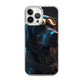 iPhone Case - Black Lab in Cyber City