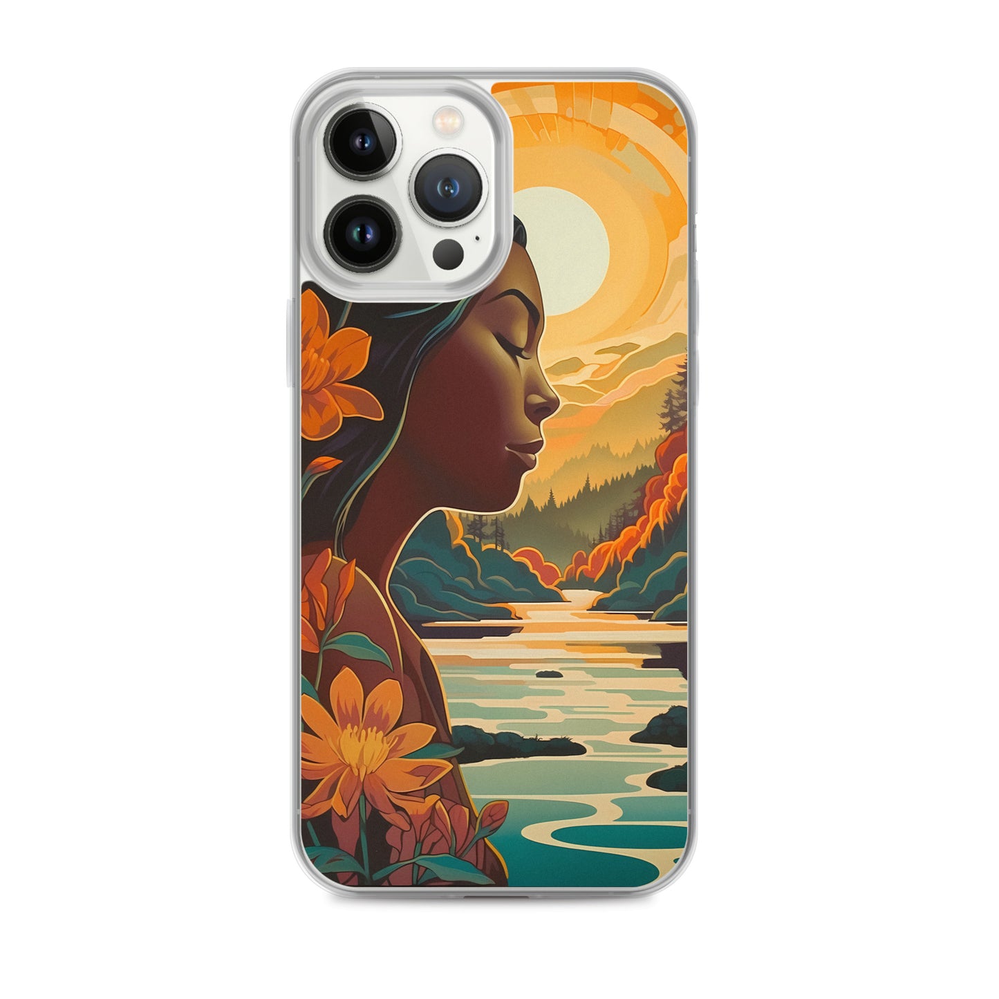 iPhone Case - Woman in Golden Landscape