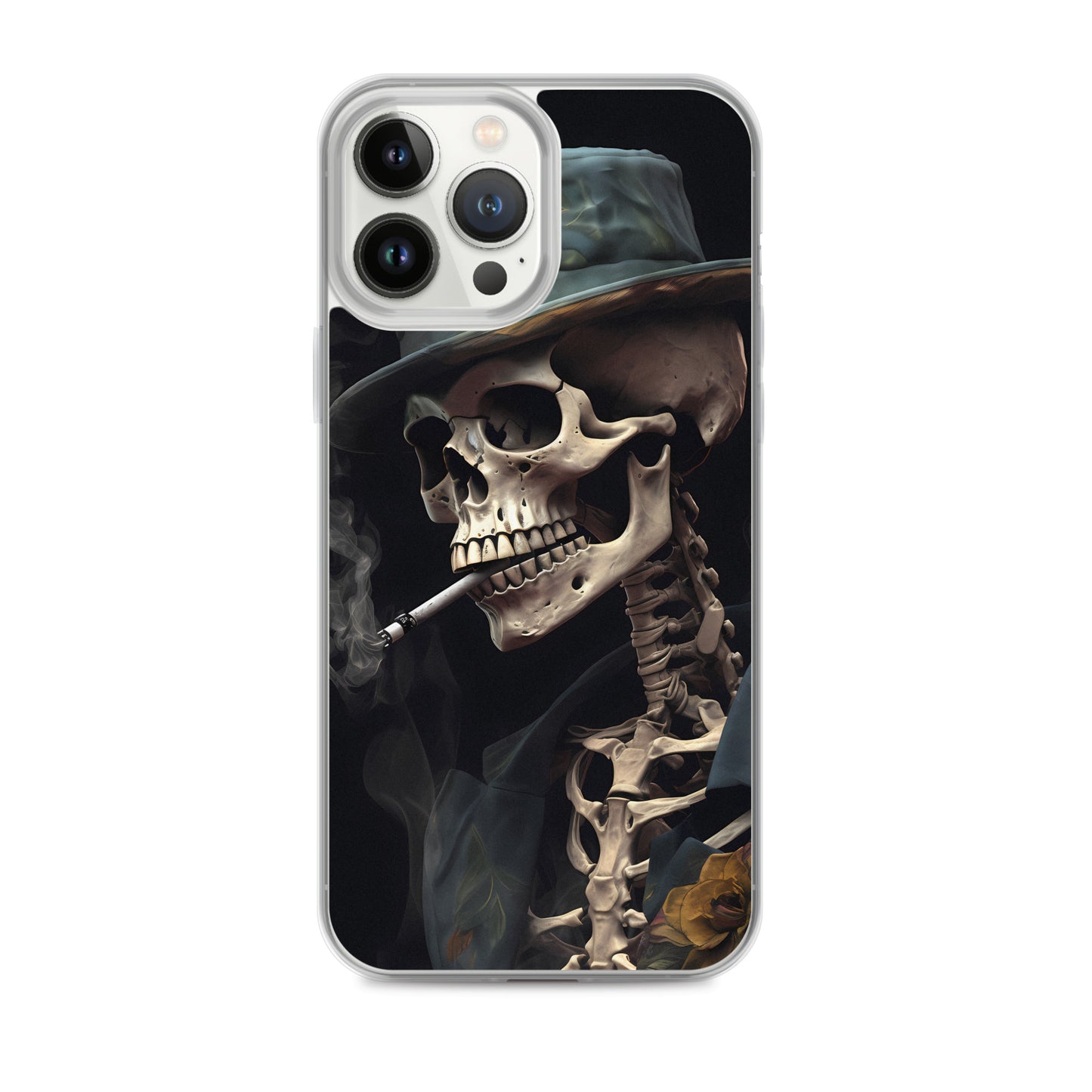 iPhone Case - Gentleman Smoking Skeleton
