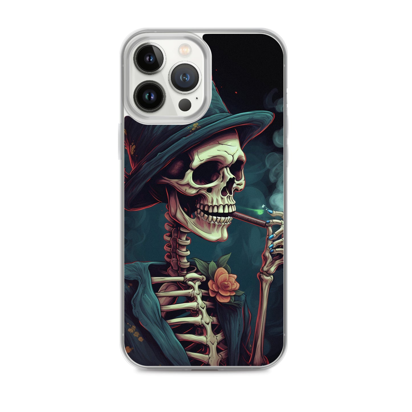 iPhone Case - Cryptidcore Skeleton Smoker