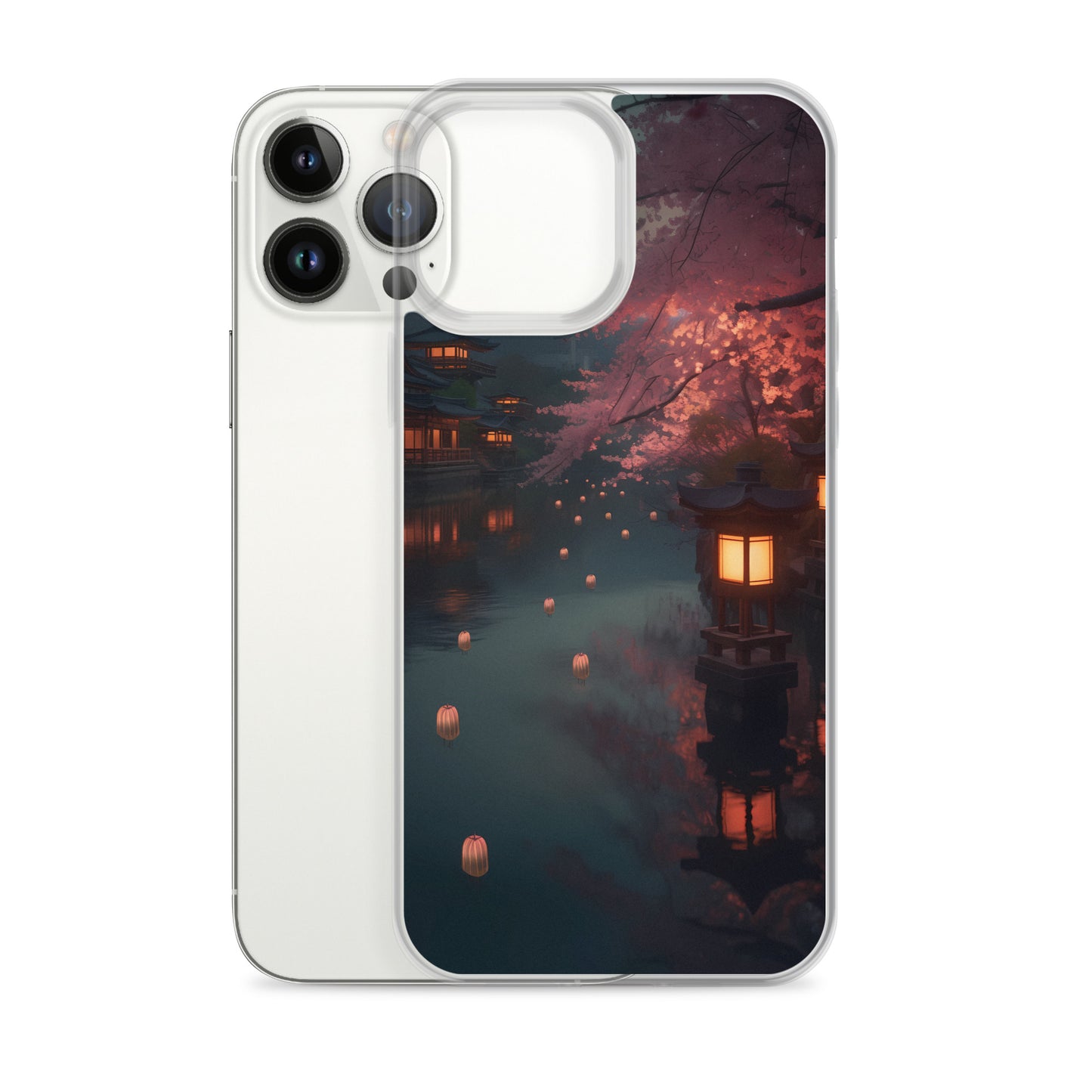 iPhone Case - Cherry Blossoms and Lanterns