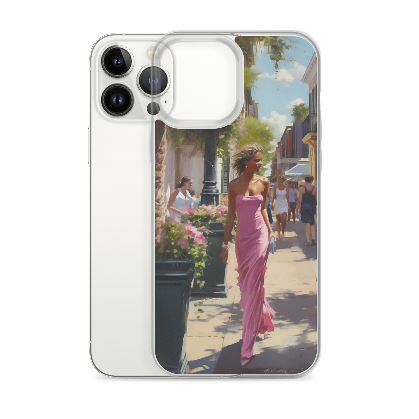 iPhone Case - Pink Lady in the City
