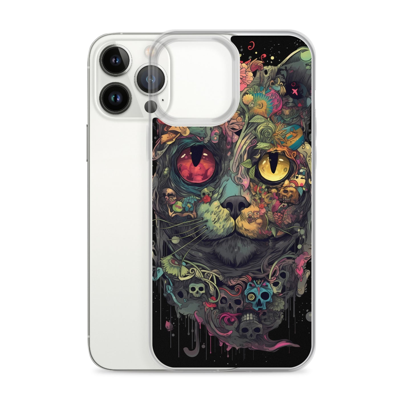 iPhone Case - Skullcat Psychedelia