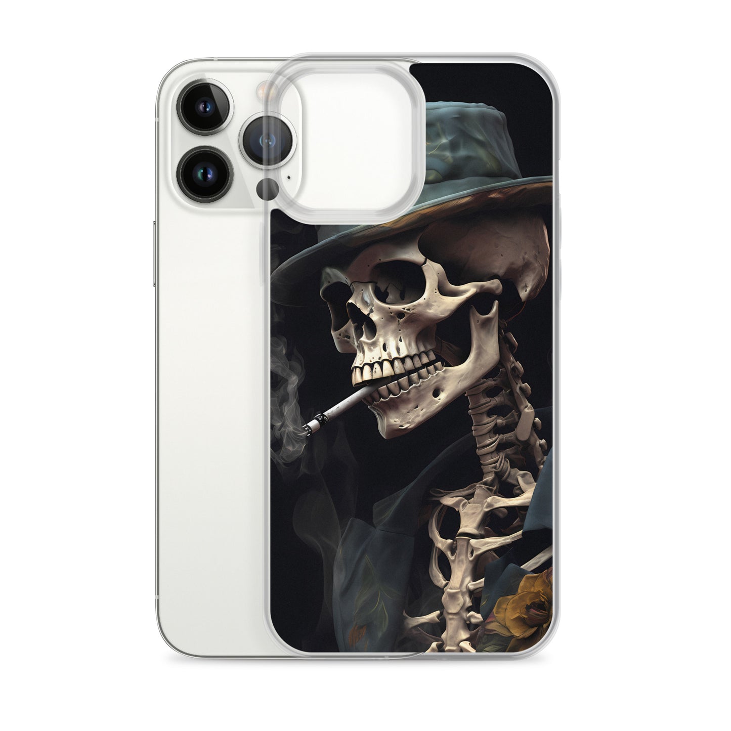 iPhone Case - Gentleman Smoking Skeleton