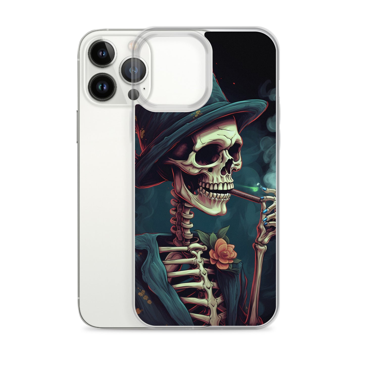 iPhone Case - Cryptidcore Skeleton Smoker