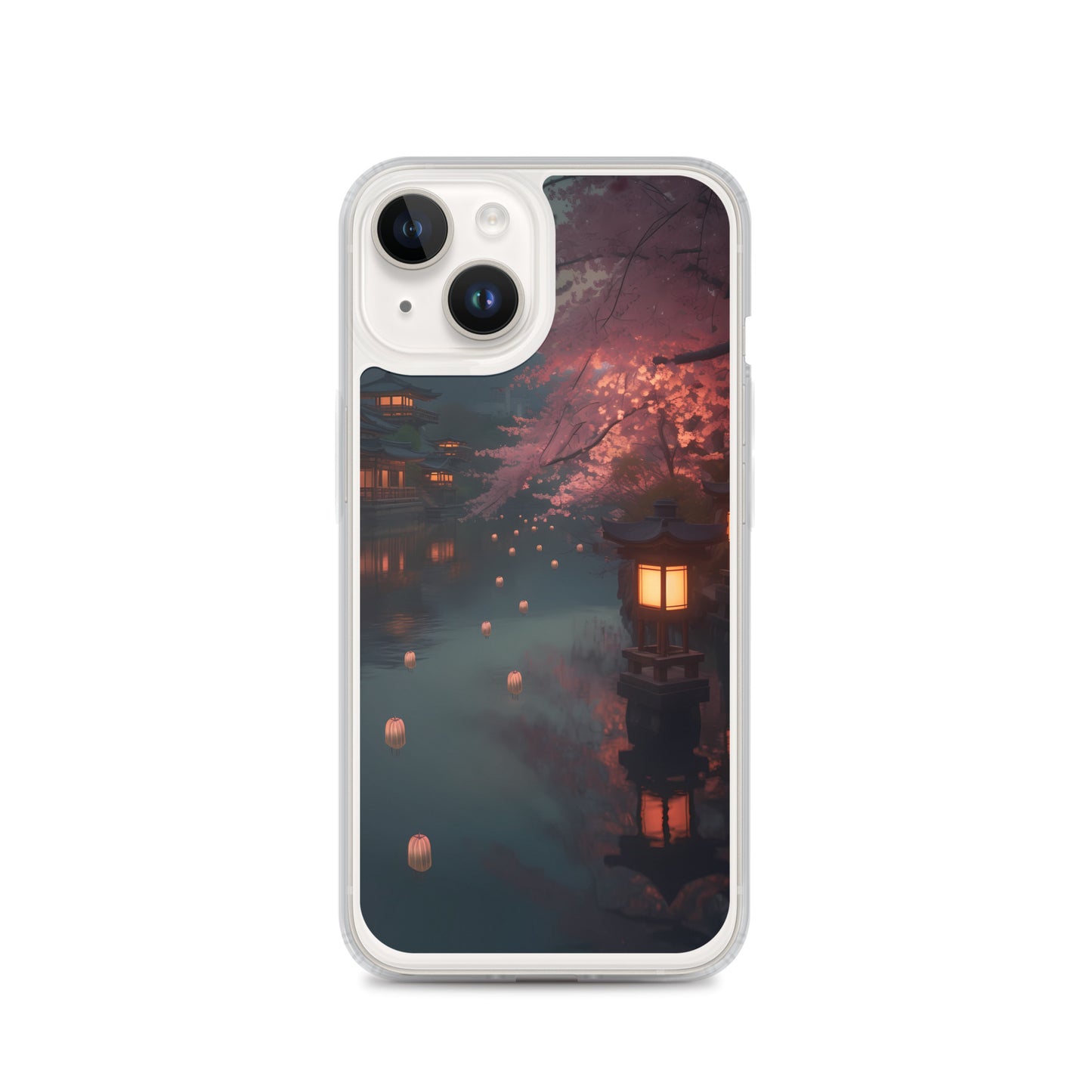 iPhone Case - Cherry Blossoms and Lanterns