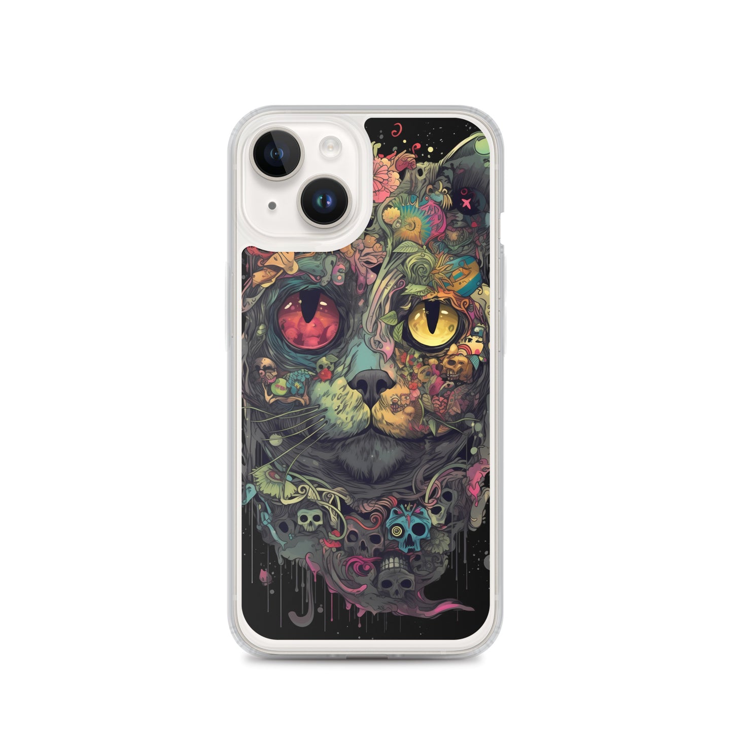 iPhone Case - Skullcat Psychedelia