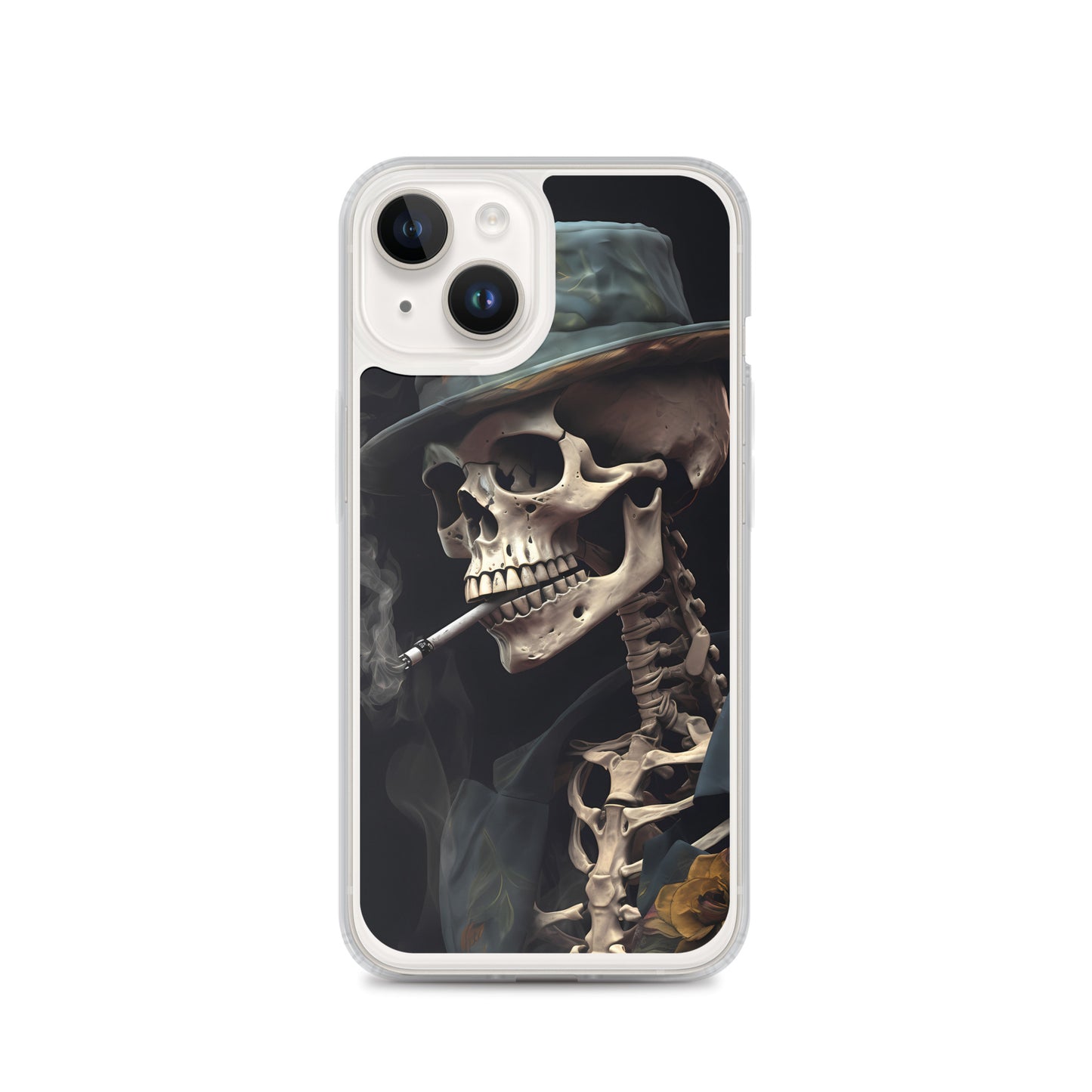 iPhone Case - Gentleman Smoking Skeleton
