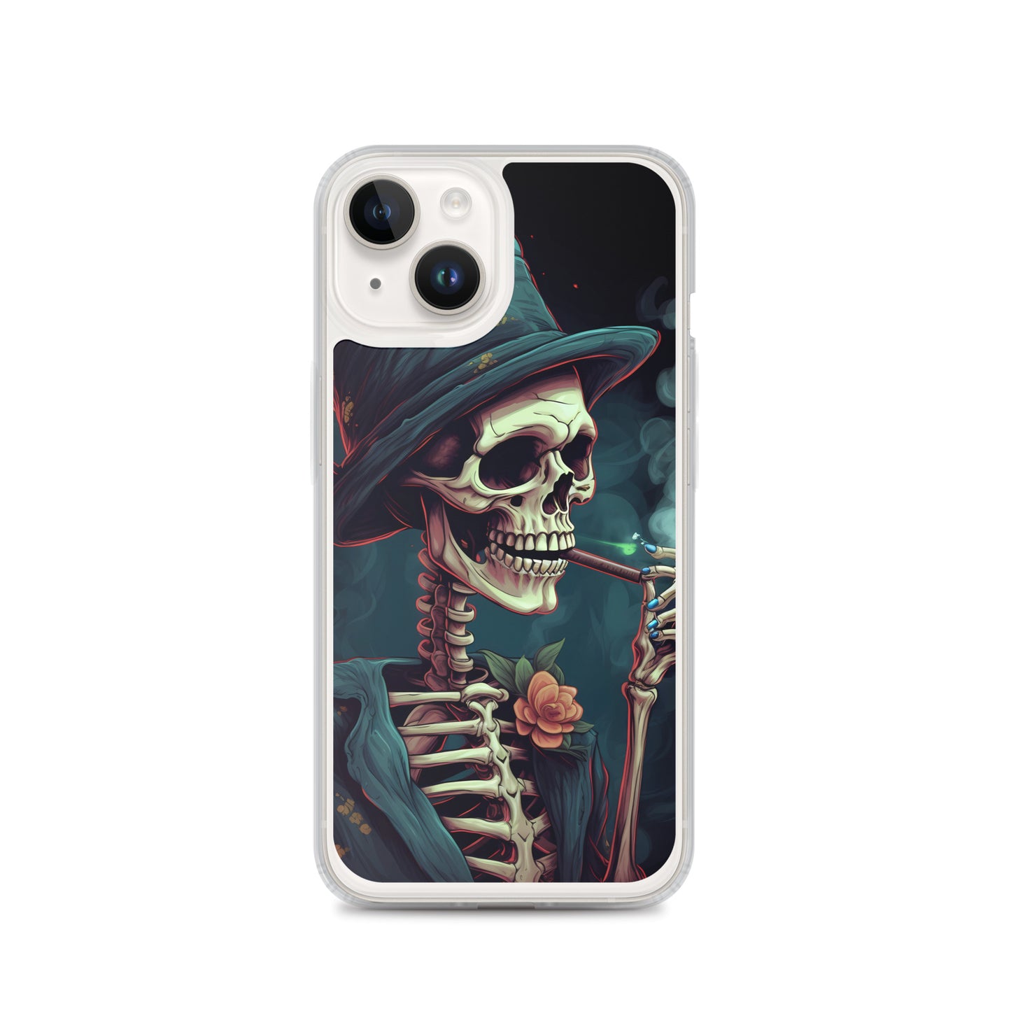 iPhone Case - Cryptidcore Skeleton Smoker