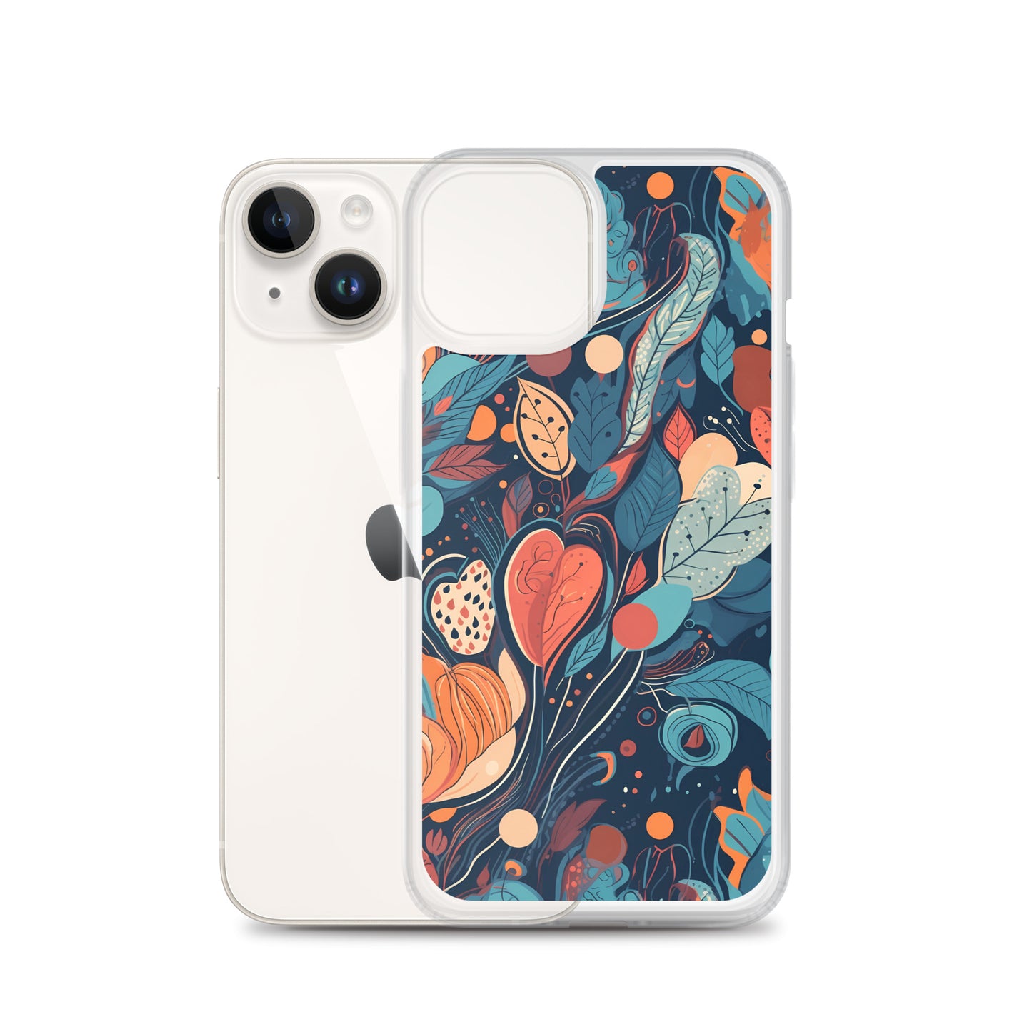 iPhone Case -  Whimsical Leaf Pattern