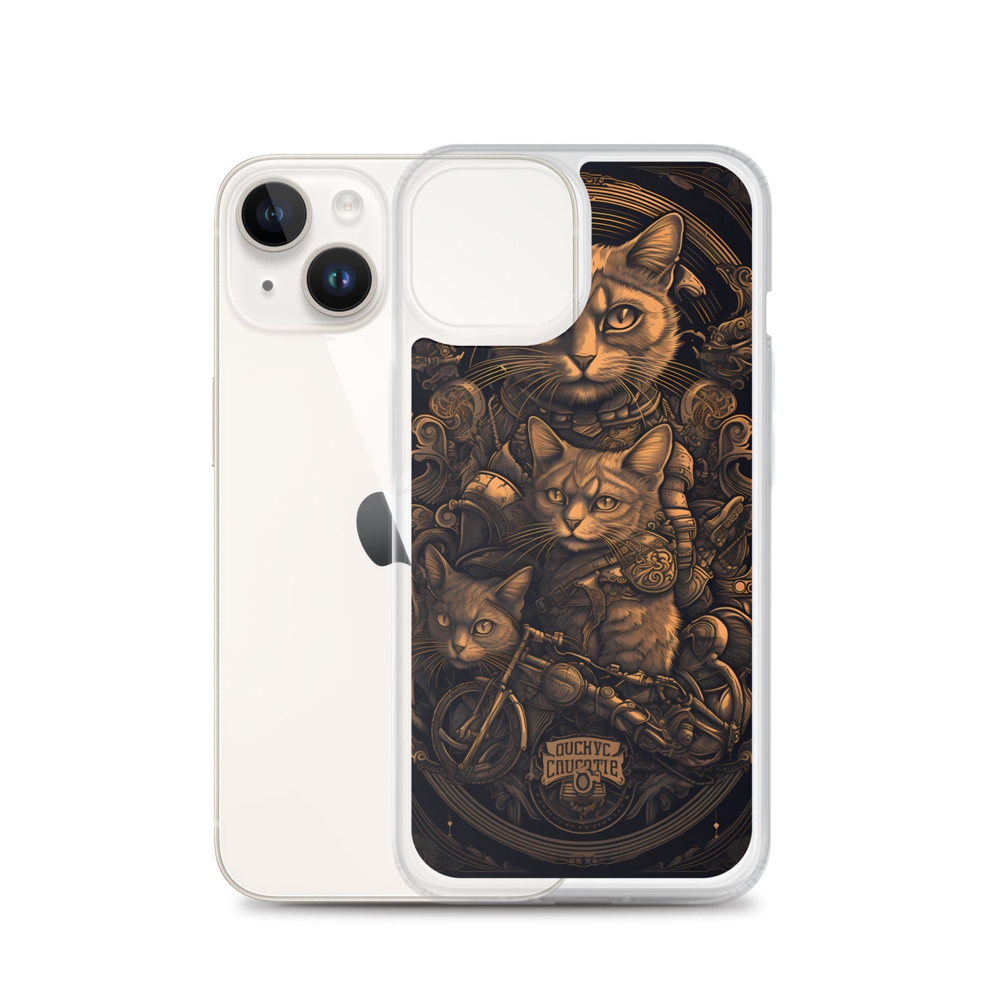 iPhone Case - Dieselpunk Cat Print