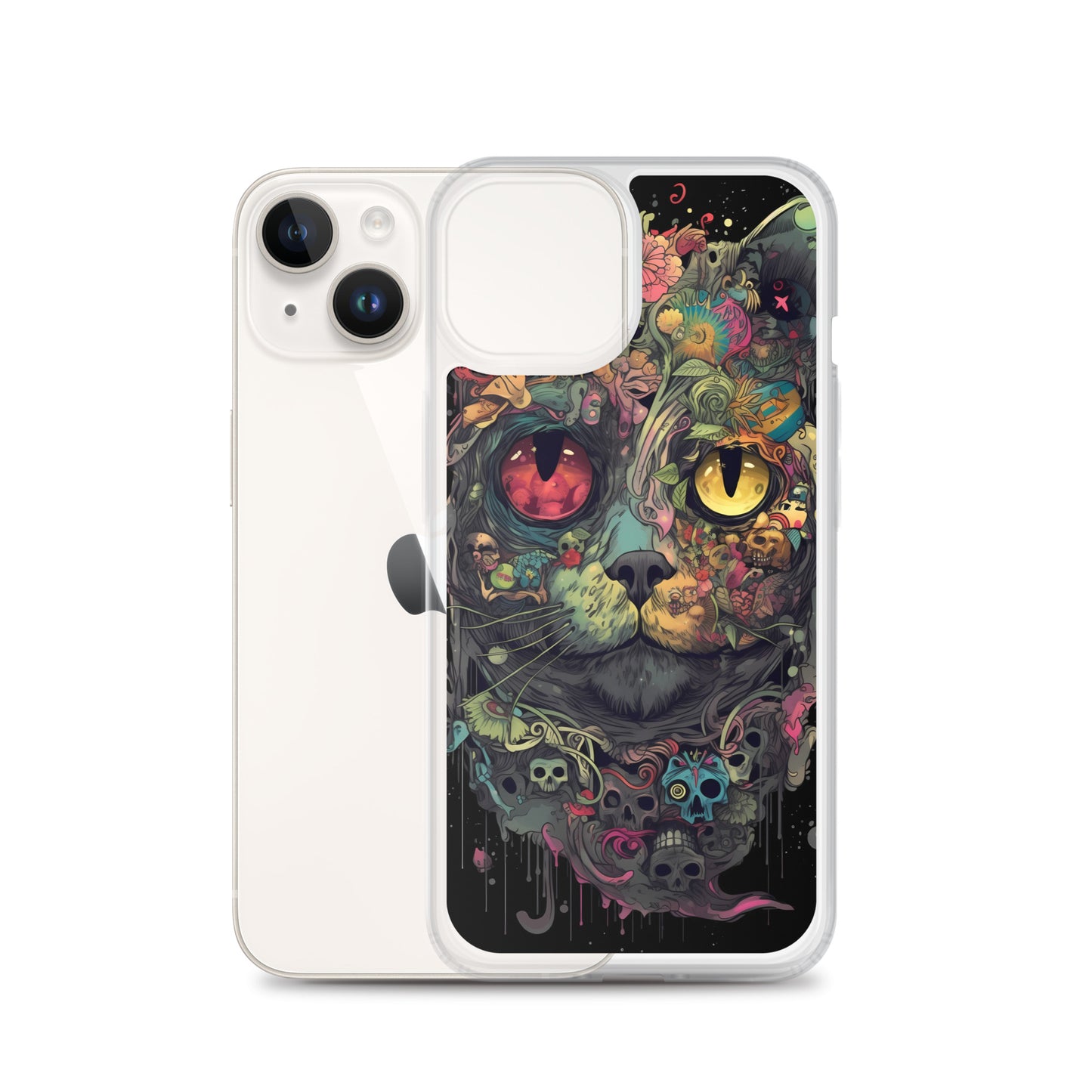 iPhone Case - Skullcat Psychedelia