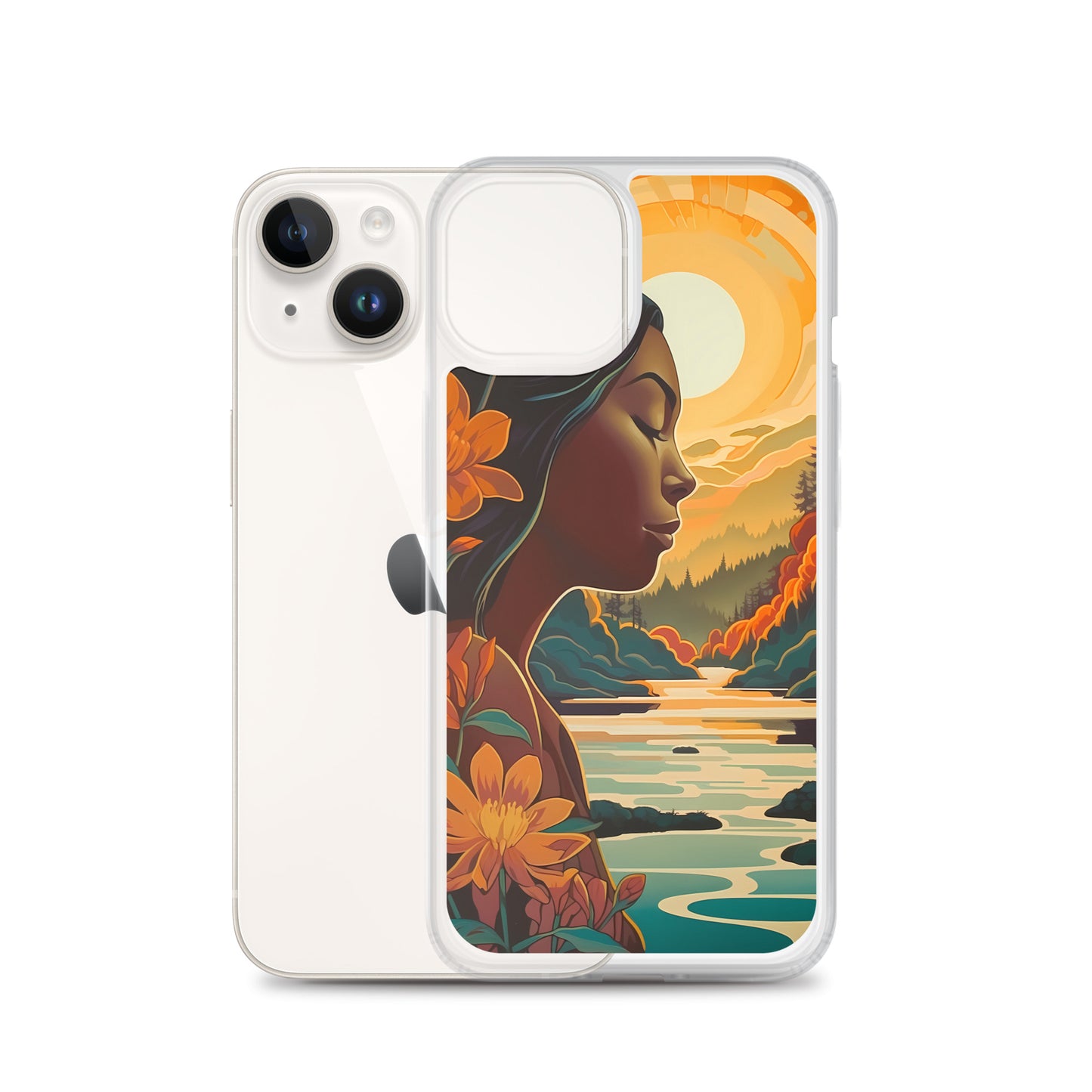iPhone Case - Woman in Golden Landscape