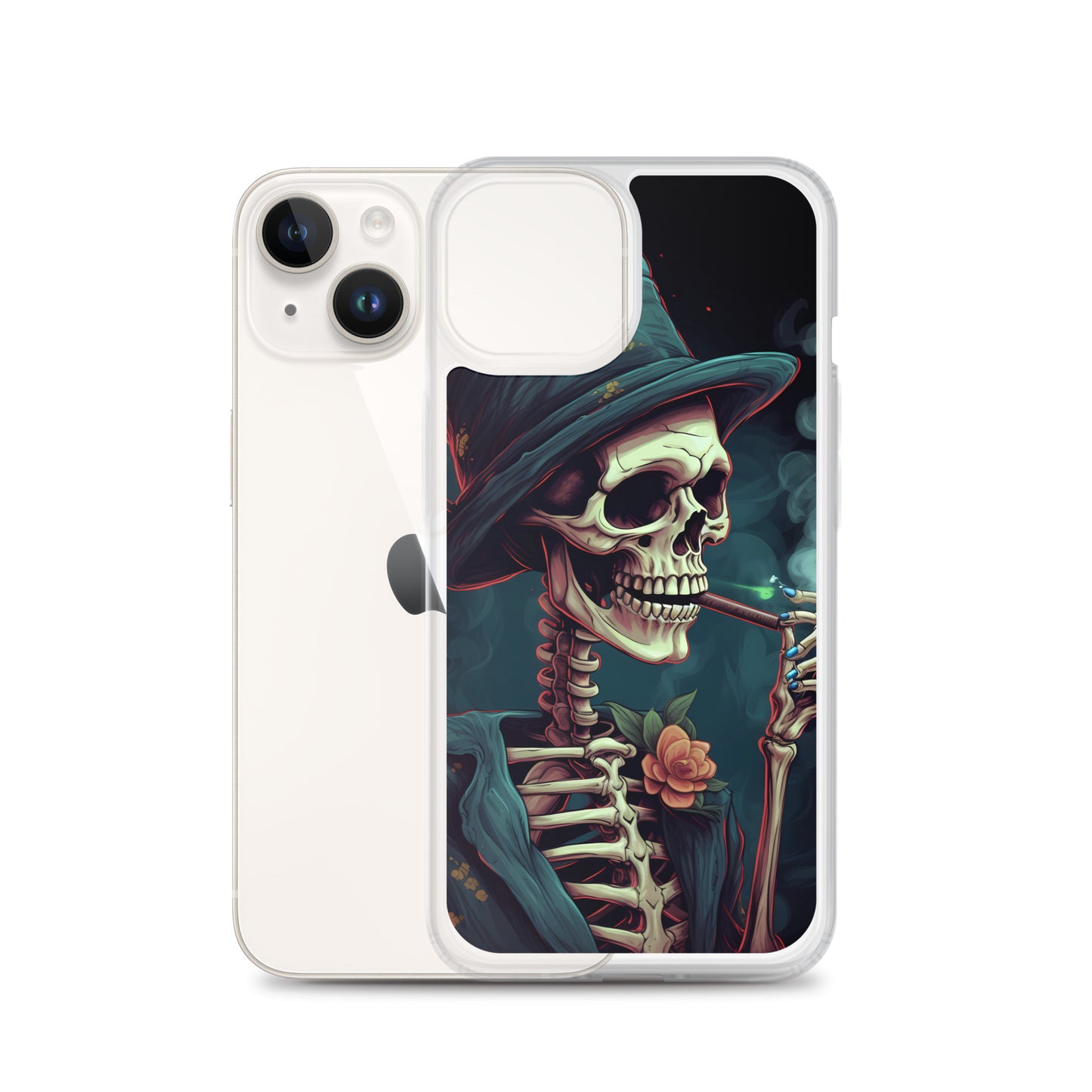 iPhone Case - Cryptidcore Skeleton Smoker