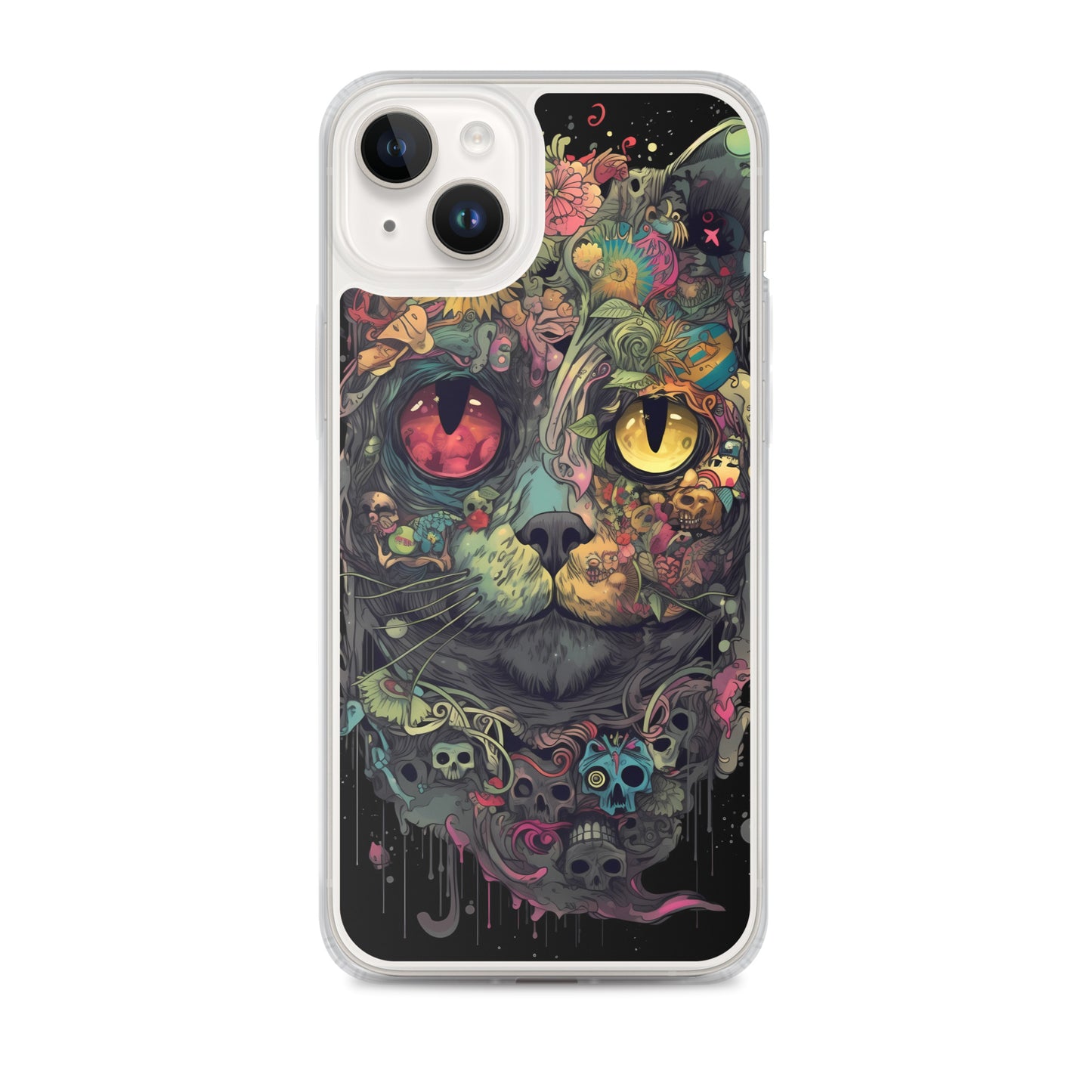 iPhone Case - Skullcat Psychedelia
