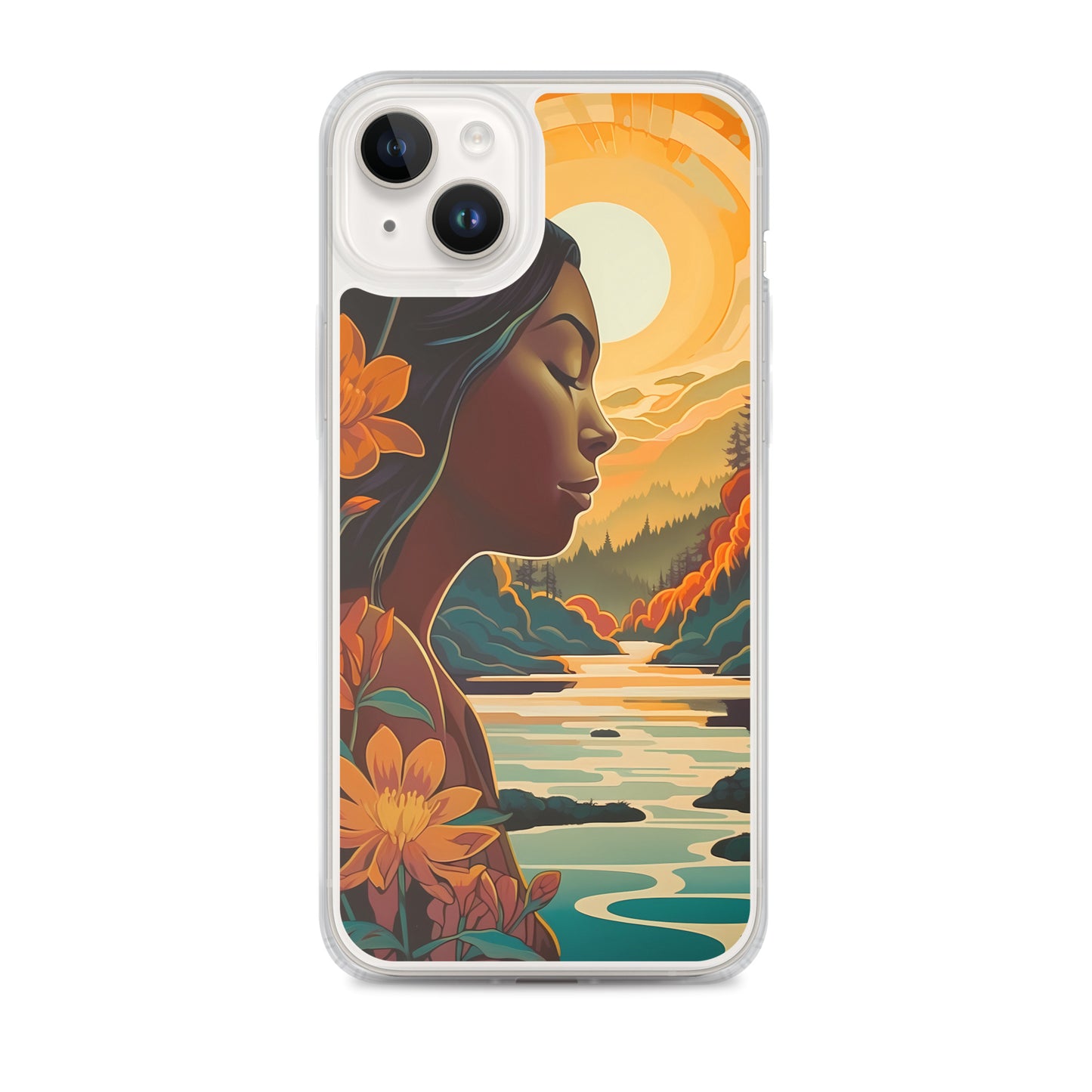 iPhone Case - Woman in Golden Landscape