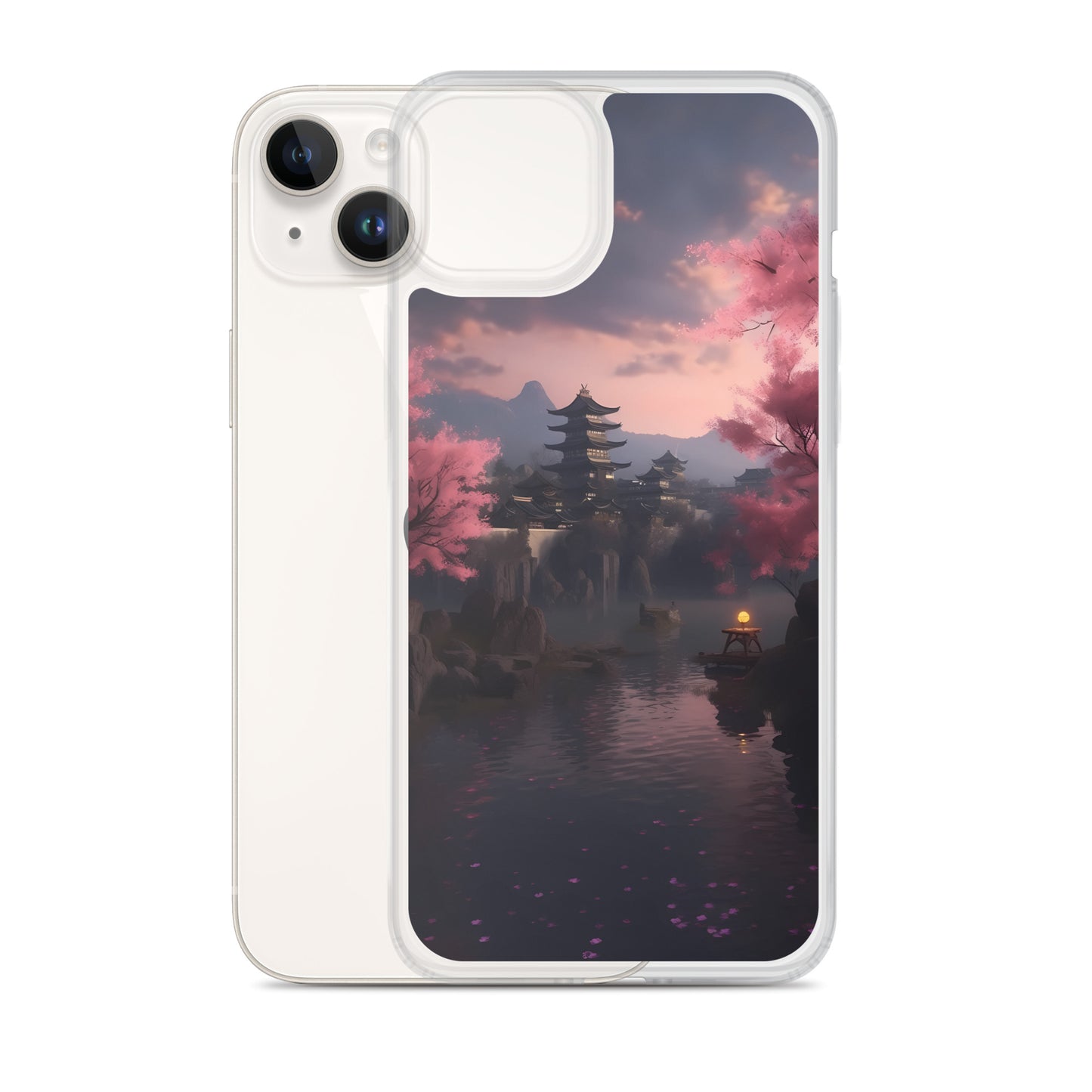 iPhone Case - Cherry Blossoms on Lake