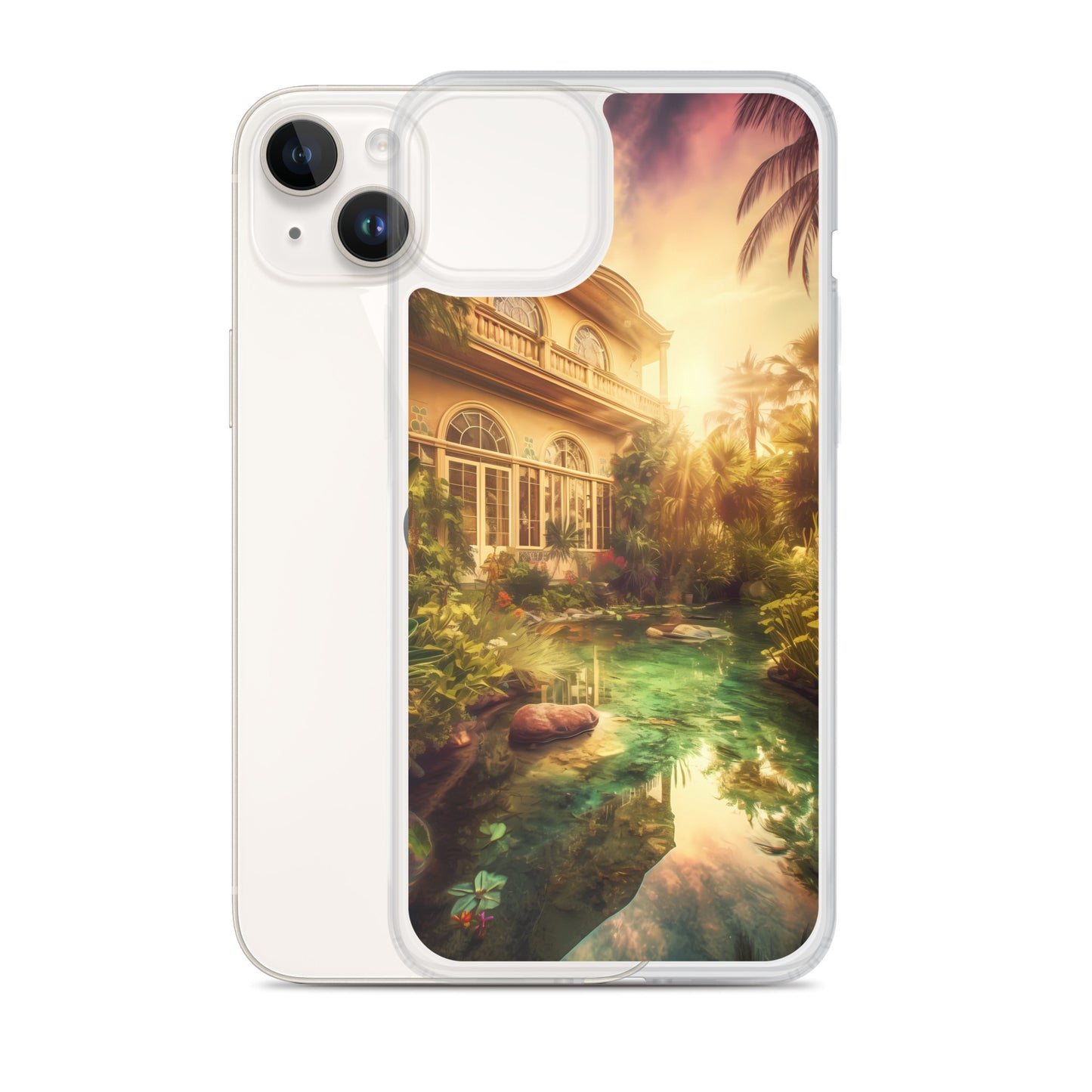 iPhone Case - Tropical Villa at Dusk