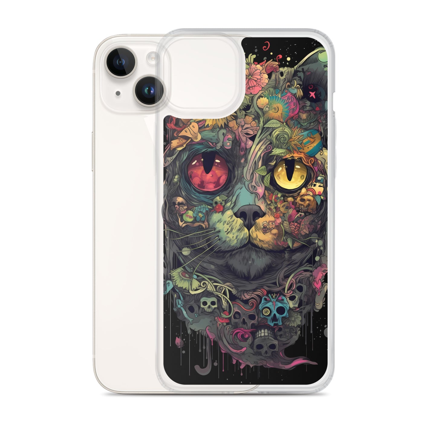 iPhone Case - Skullcat Psychedelia