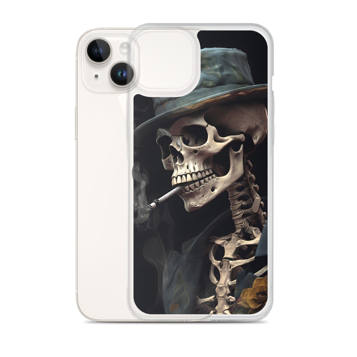 iPhone Case - Gentleman Smoking Skeleton
