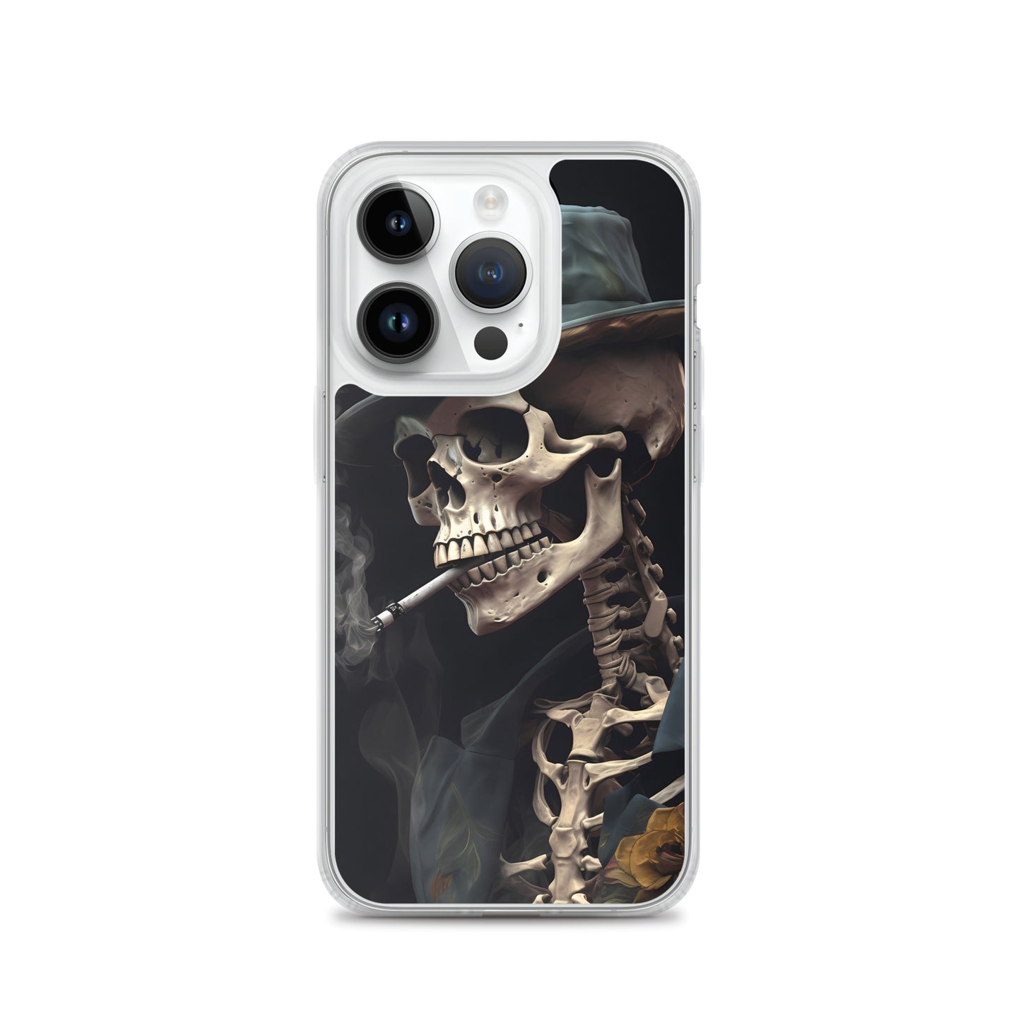 iPhone Case - Gentleman Smoking Skeleton