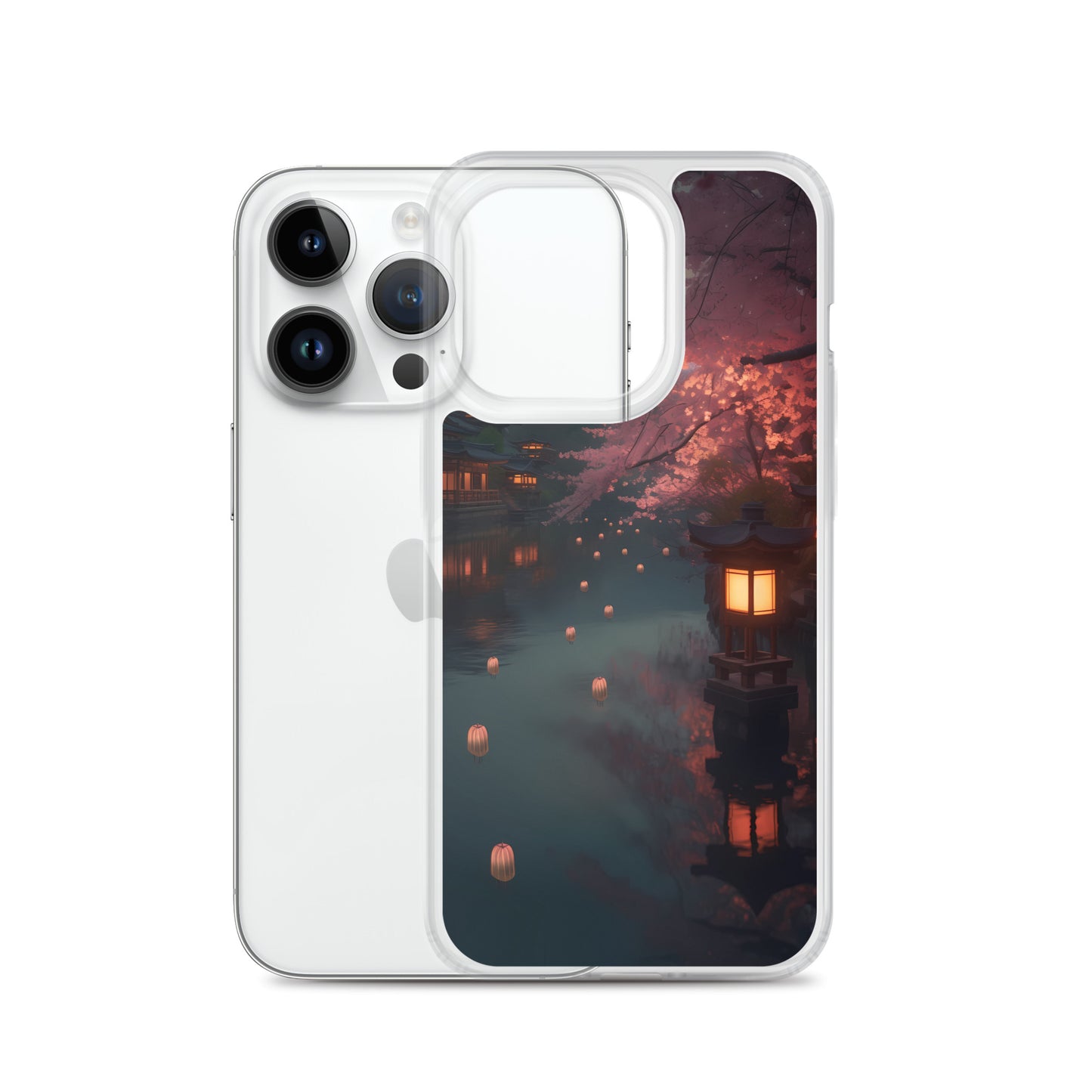 iPhone Case - Cherry Blossoms and Lanterns