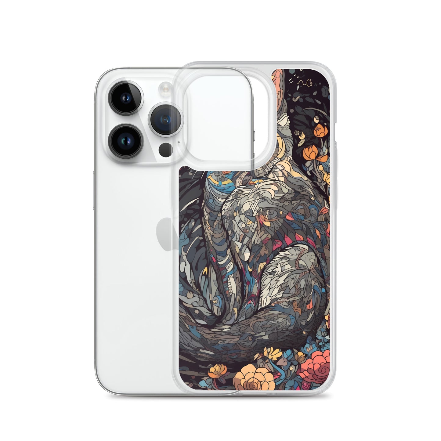 iPhone Case - Gray Cat Garden