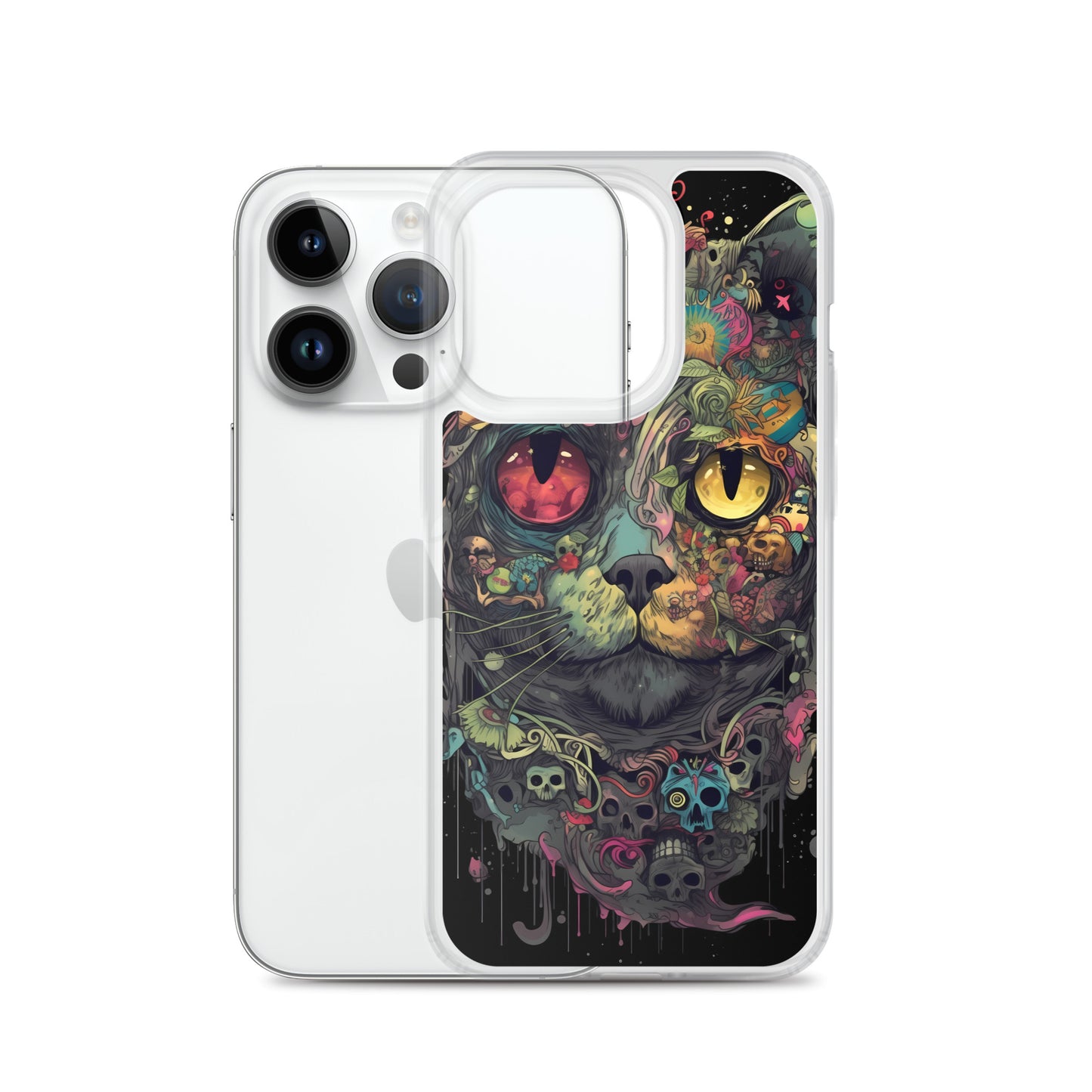 iPhone Case - Skullcat Psychedelia