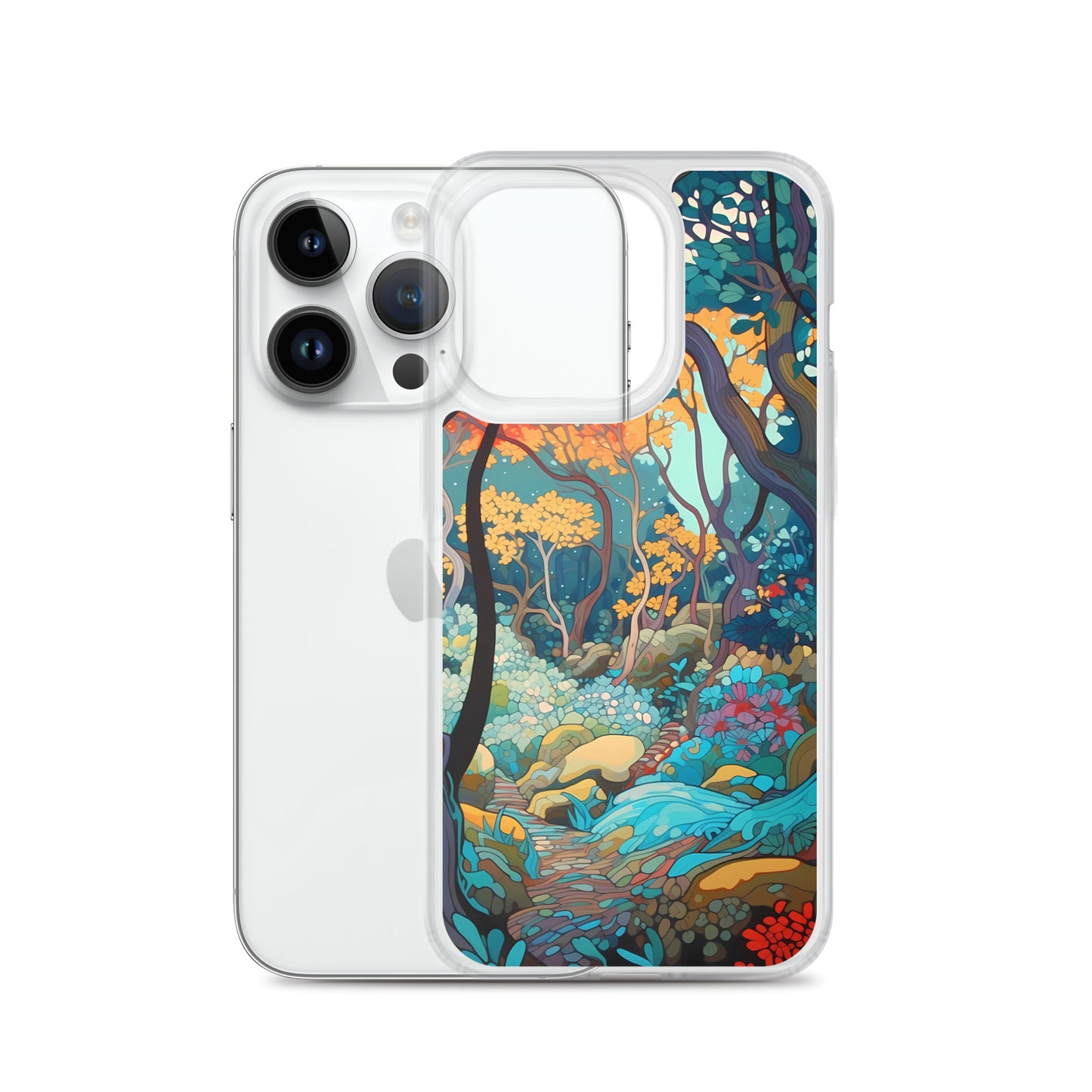 iPhone Case - Colorful Tree Landscape